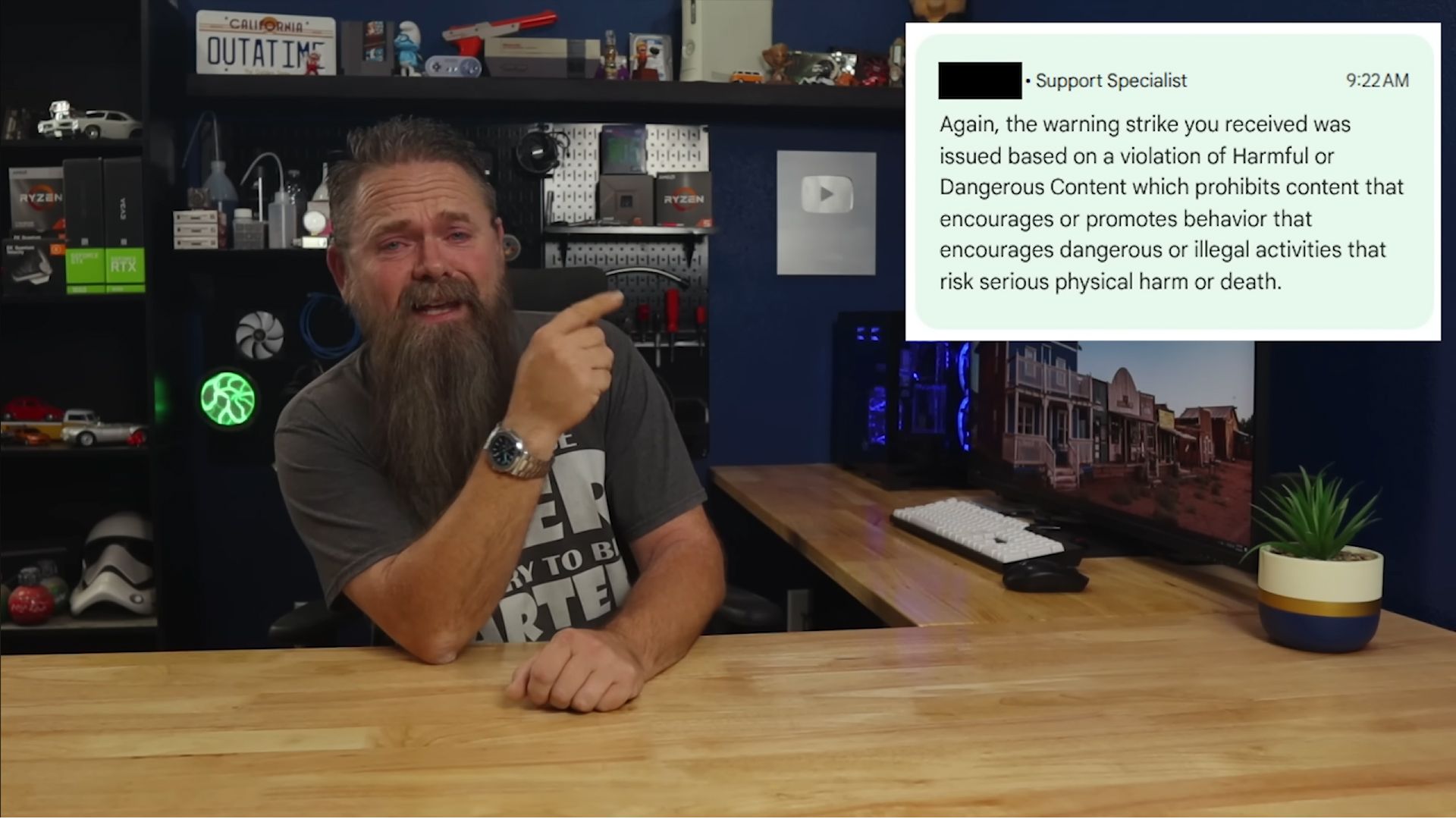 Windows 11 videos demonstrating account and hardware requirements bypass purged from YouTube creator's channel — platform says content ‘encourages dangerous or 