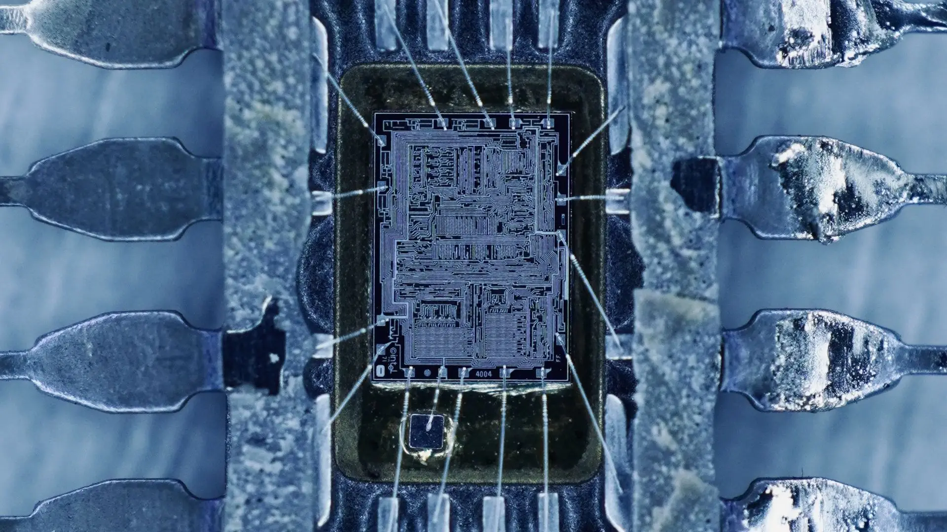 Intel's revolutionary 54-year-old 4004 chip was the world's first programmable microchip — 2,300-transistor 10,000nm processor exposed