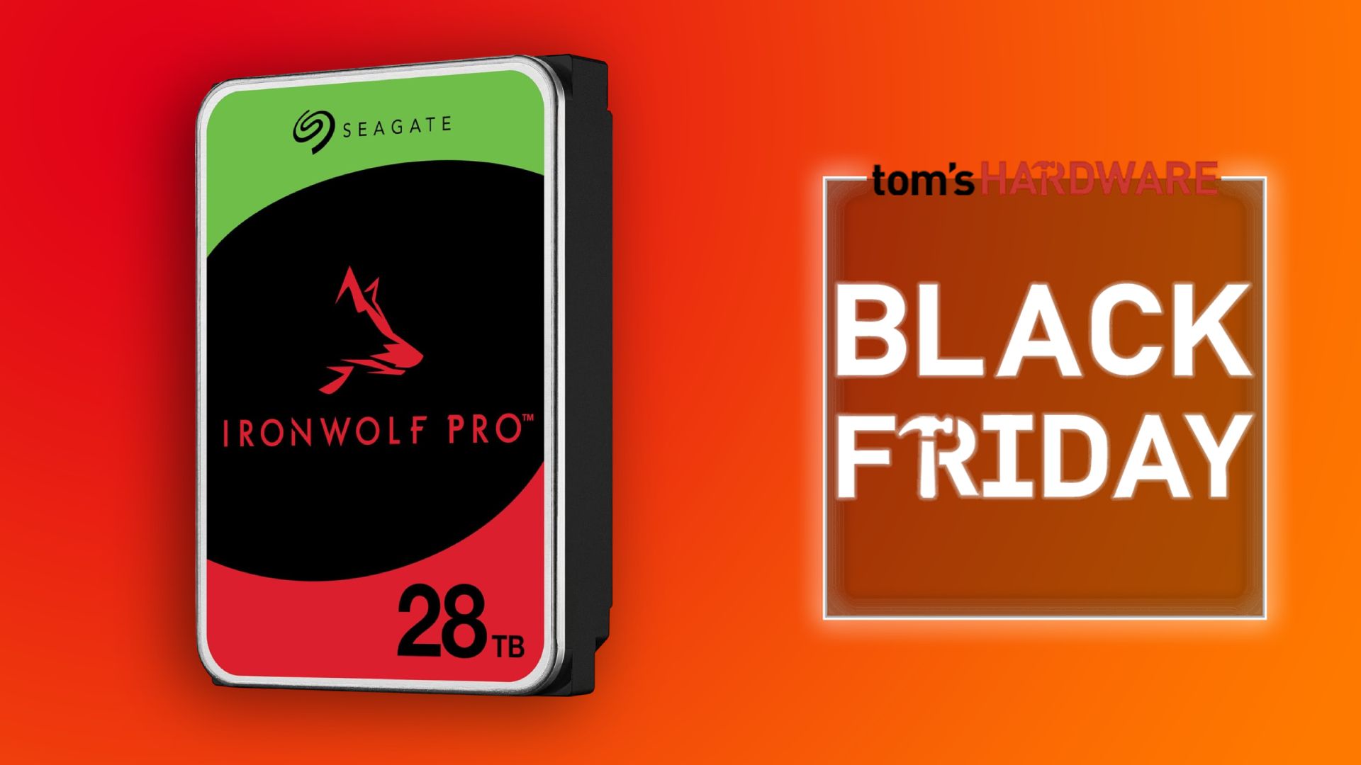 Colossal 28TB Seagate Ironwolf Pro drops to $449 in Amazon Black Friday deal — egregiously big HDD costs just $16 per TB, makes recycle bin pointless