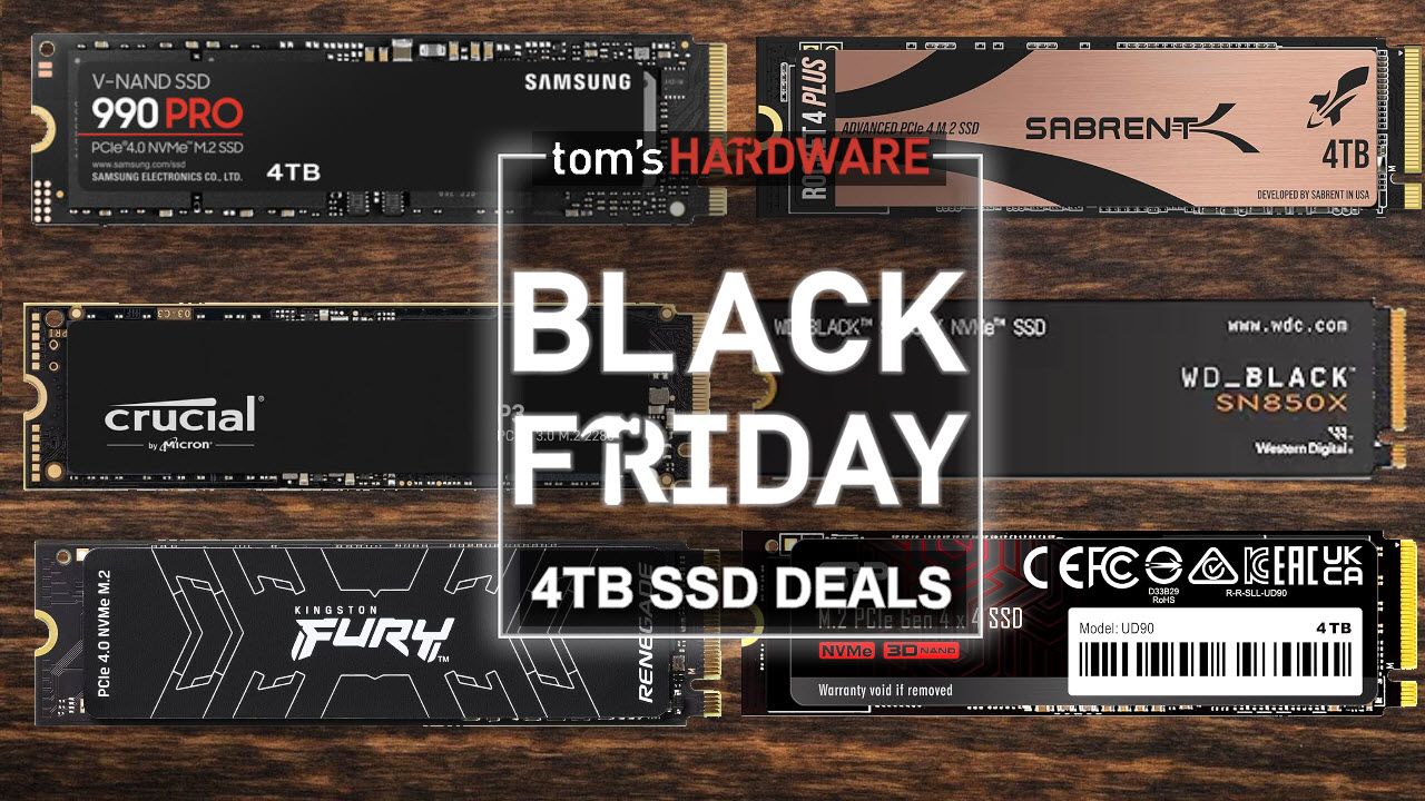 Grab a Black Friday deal on a 4TB SSD for 5 cents per GB while they last – 8TB models as low as 7 cents per GB