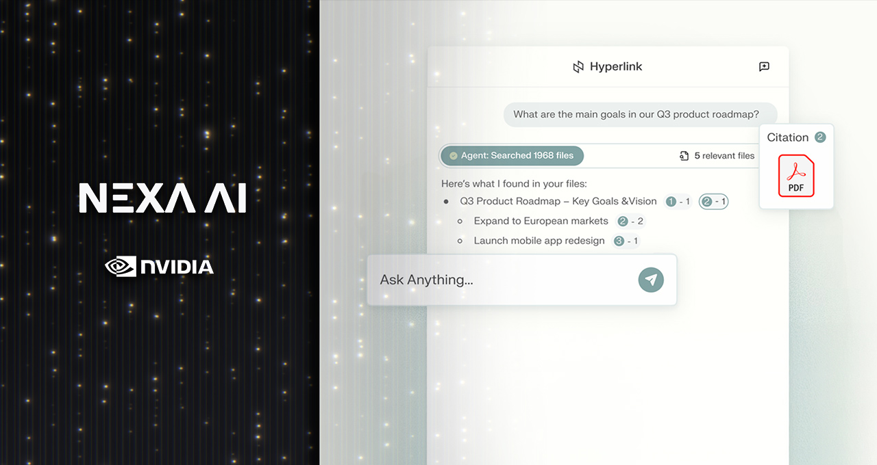 Faster Than a Click: Hyperlink Agent Search Now Available on NVIDIA RTX PCs Faster Than a Click: Hyperlink Agent Search Now Available on NVIDIA RTX PCs