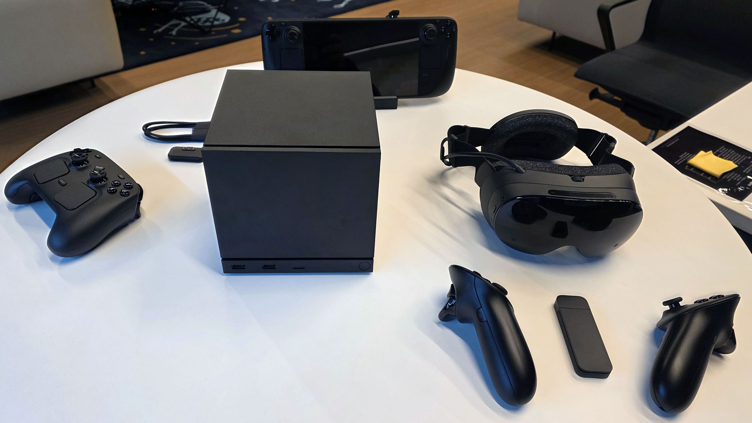 Hands-on with Valve's new Steam Frame headset — Arm-powered, mixed-mode device uses Fex translation layer for traditional x86 games Hands-on with Valve's new Steam Frame headset — Arm-powered, mixed-mode device uses Fex translation layer for traditional x86 games
