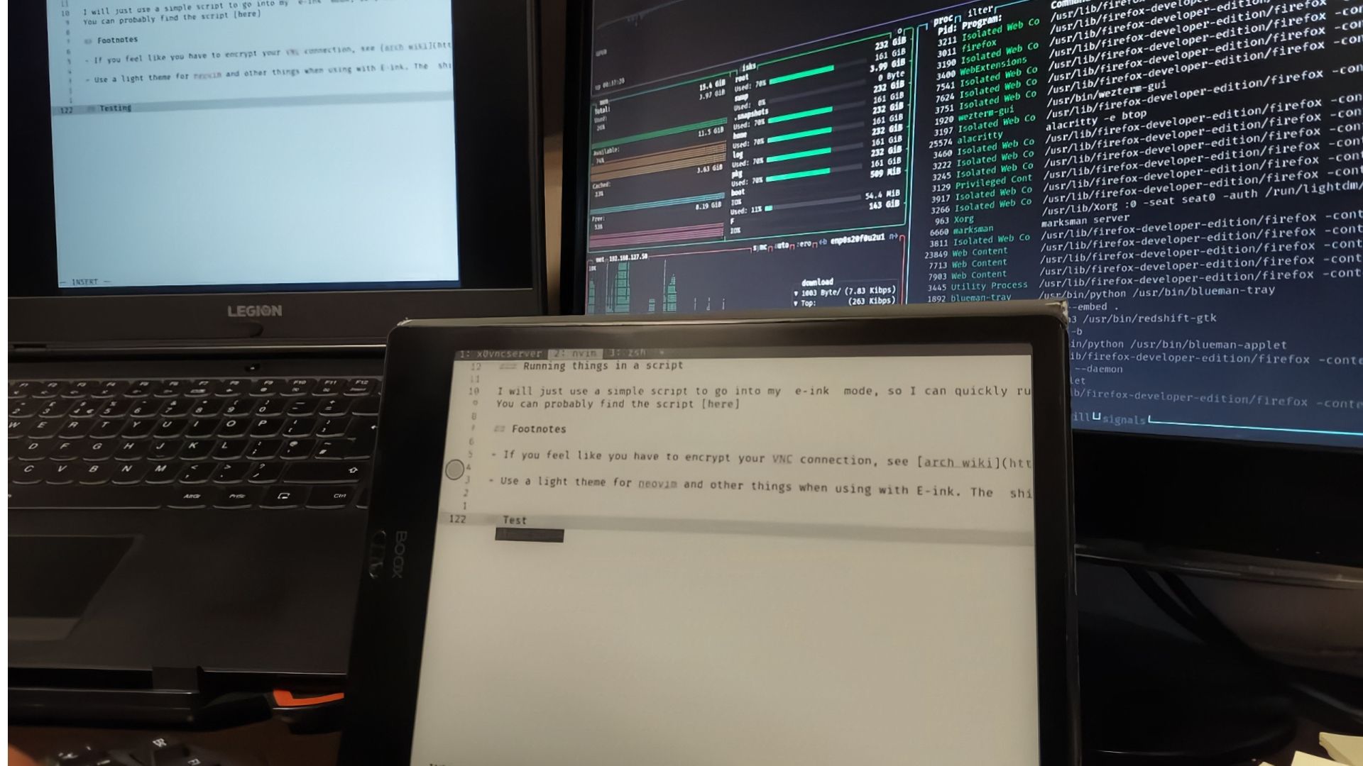 Dev uses ePaper tablet as a secondary display to save his eyes — gives second life to old Onyx Boox Air 2 by mirroring laptop screen Dev uses ePaper tablet as a secondary display to save his eyes — gives second life to old Onyx Boox Air 2 by mirroring laptop screen