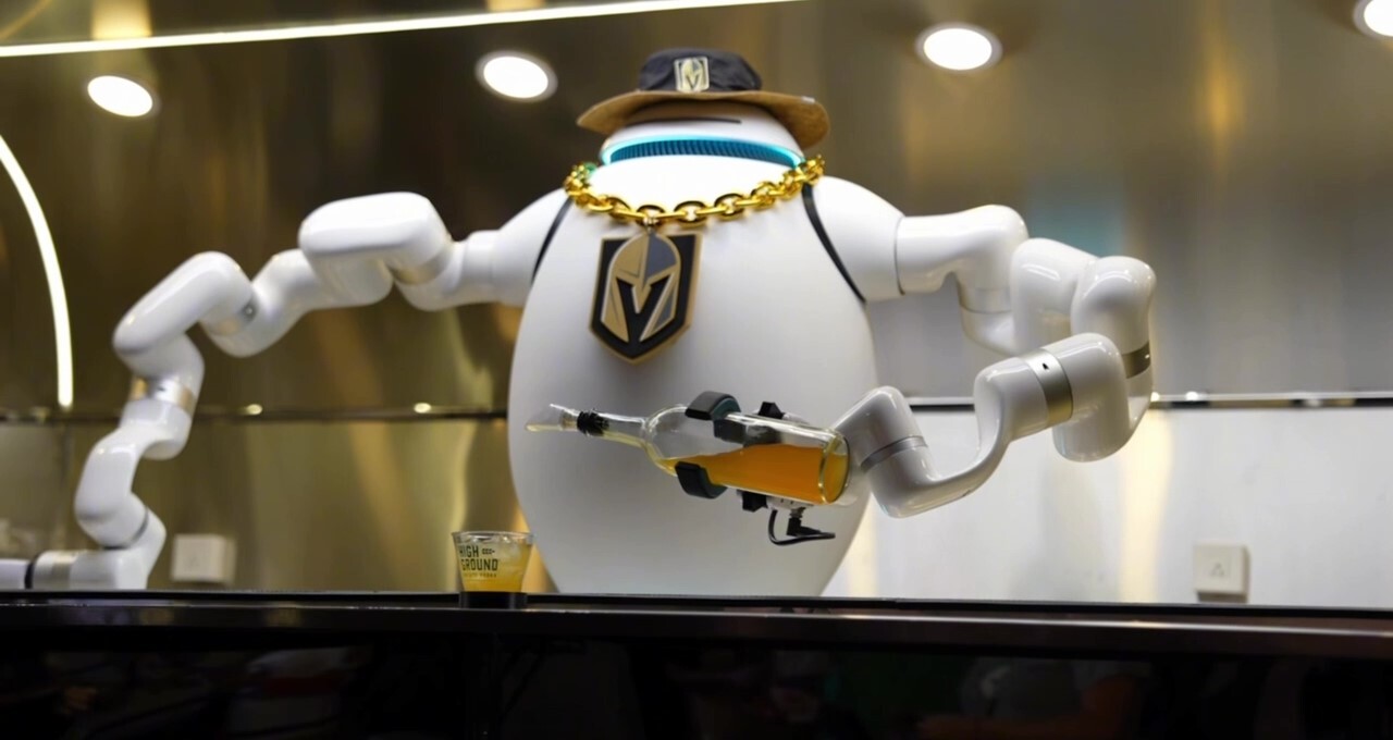 Cheers to AI: ADAM Robot Bartender Makes Drinks at Vegas Golden Knights Game
