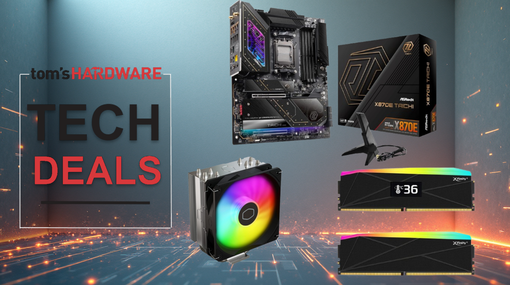Shrug off the RAM price crisis with this $180 off ASRock X870 Taichi bundle — 32GB V-Color DDR5-6000 RAM and Cooler Master 212 CPU cooler included Shrug off the RAM price crisis with this $180 off ASRock X870 Taichi bundle — 32GB V-Color DDR5-6000 RAM and Cooler Master 212 CPU cooler included