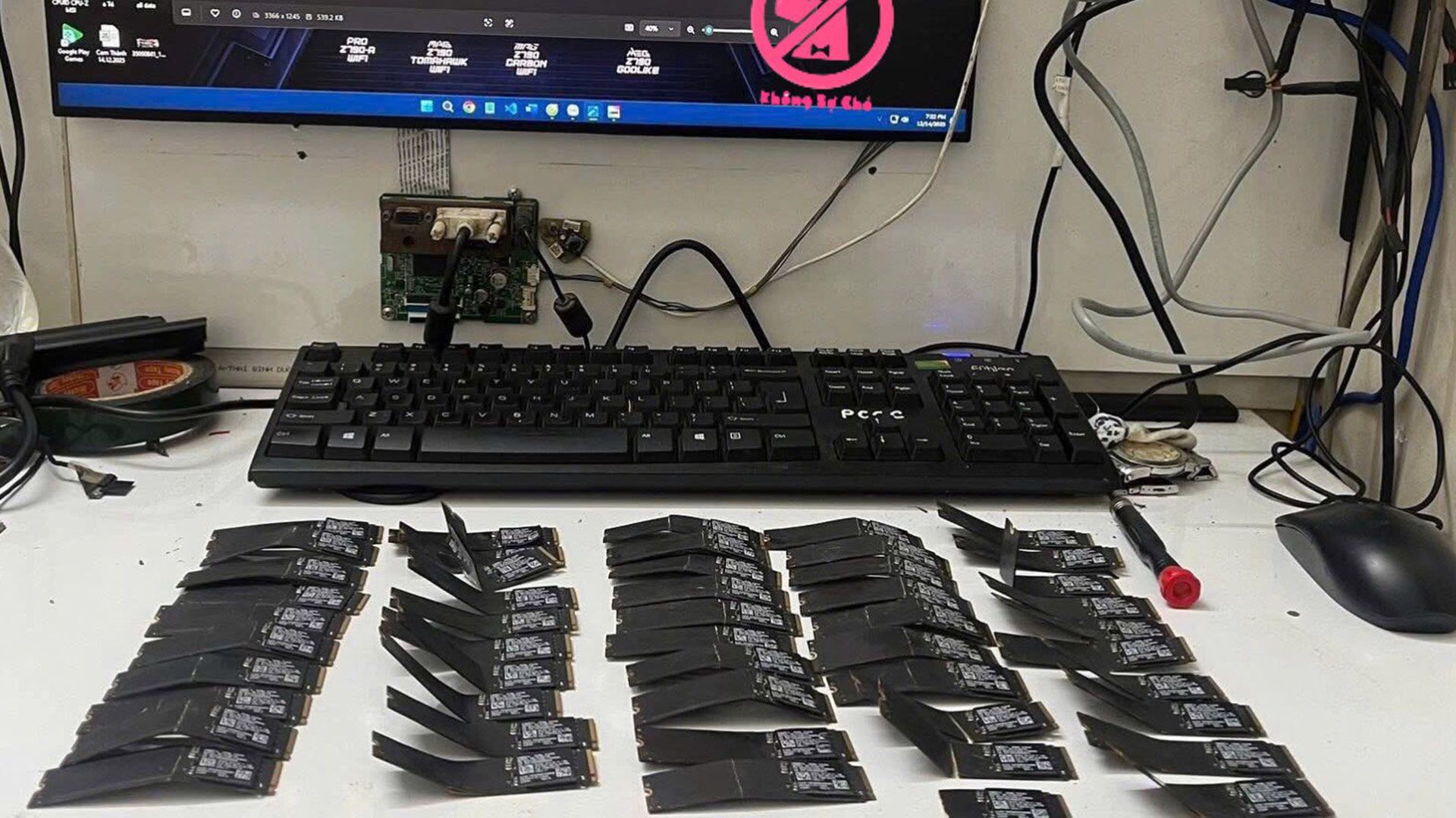 Boy breaks 50 of his father's Samsung M.2 NVMe SSDs worth nearly $4,000 — 25,600 GB of storage ruined by ten-year-old oblivious to global NAND crisis