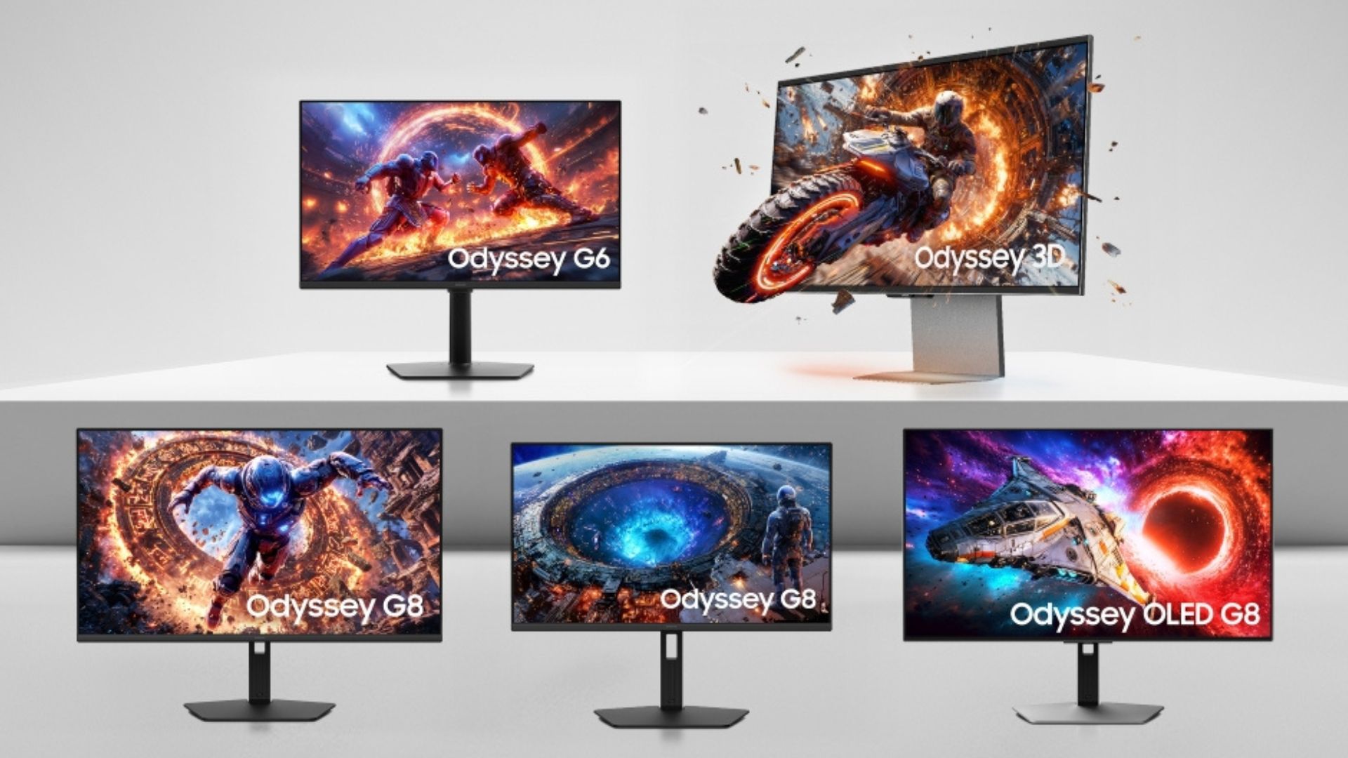 Samsung's CES monitor lineup includes 6K 3D display with eye-tracking — plus a dual-mode QHD panel with a blistering 1080p 1040Hz option