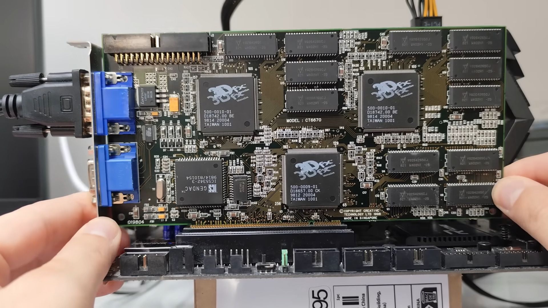 Ancient 3dfx Voodoo2 graphics card coaxed into working in modern AMD Ryzen 9 9900X-powered Windows 11 system — 12MB relic from 1998 successfully runs Quake 2 bu