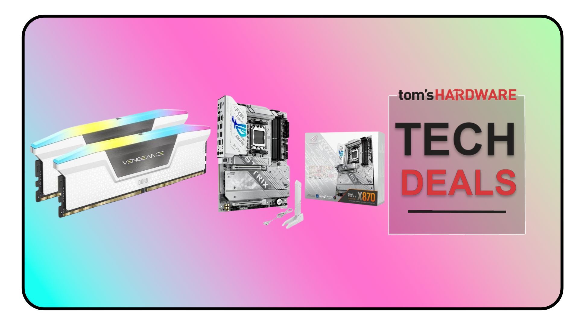 Grab a premium AM5 motherboard and RAM bundle for just $459 at Newegg — 32GB of Corsair Vengeance DDR5 and ASUS ROG Strix X870-A gets a big discount Grab a premium AM5 motherboard and RAM bundle for just $459 at Newegg — 32GB of Corsair Vengeance DDR5 and ASUS ROG Strix X870-A gets a big discount