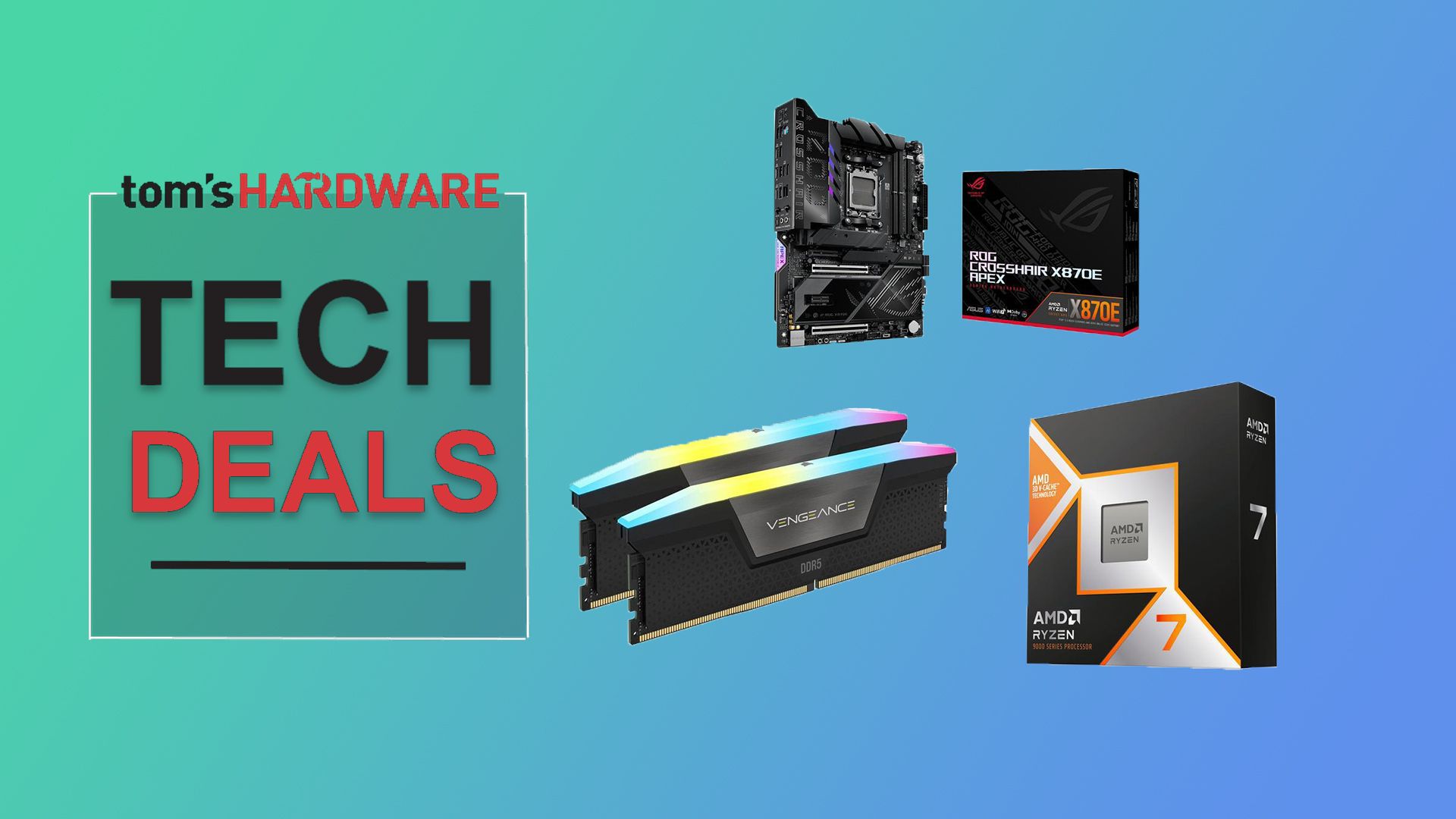 This Newegg bundle includes AMD’s best gaming CPU with flagship Asus X870E motherboard and 32GB DDR5 RAM for $1,120 — save $478 and get a free gaming mouse for 