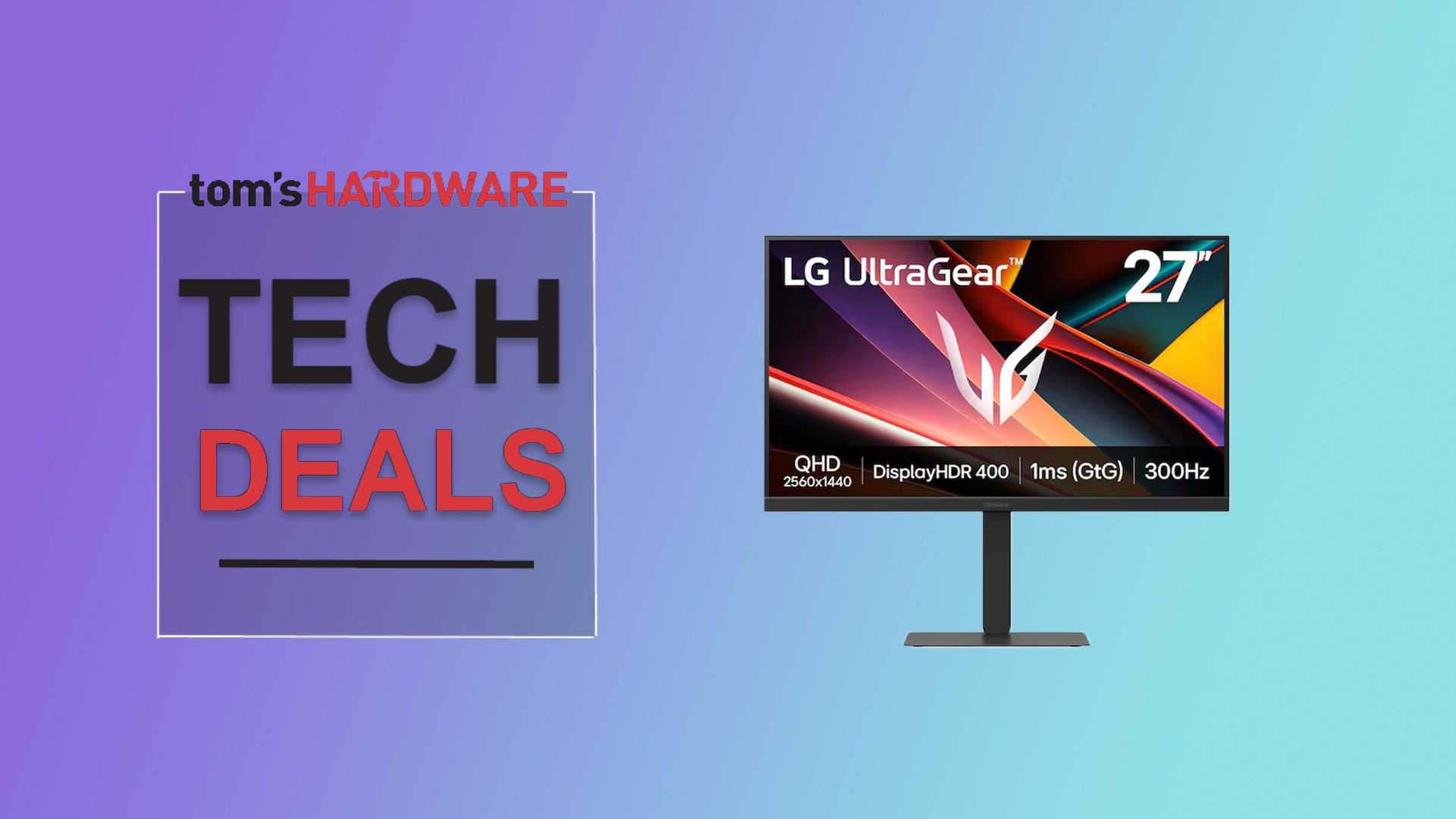 Screen-ripping 300 Hz gaming monitor crashes to just $229, touts 1440p resolution and 1ms response time — save $220 on the LG 27-inch UltraGear 27G640A-B
