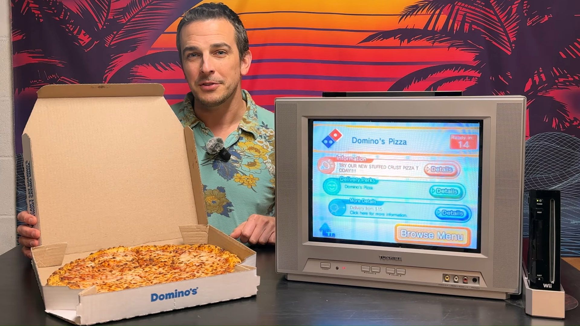 Retro gamer resurrects Nintendo Wii Food Channel, uses Wii console to order Domino’s Pizza — the WiiLink project is the magic ingredient