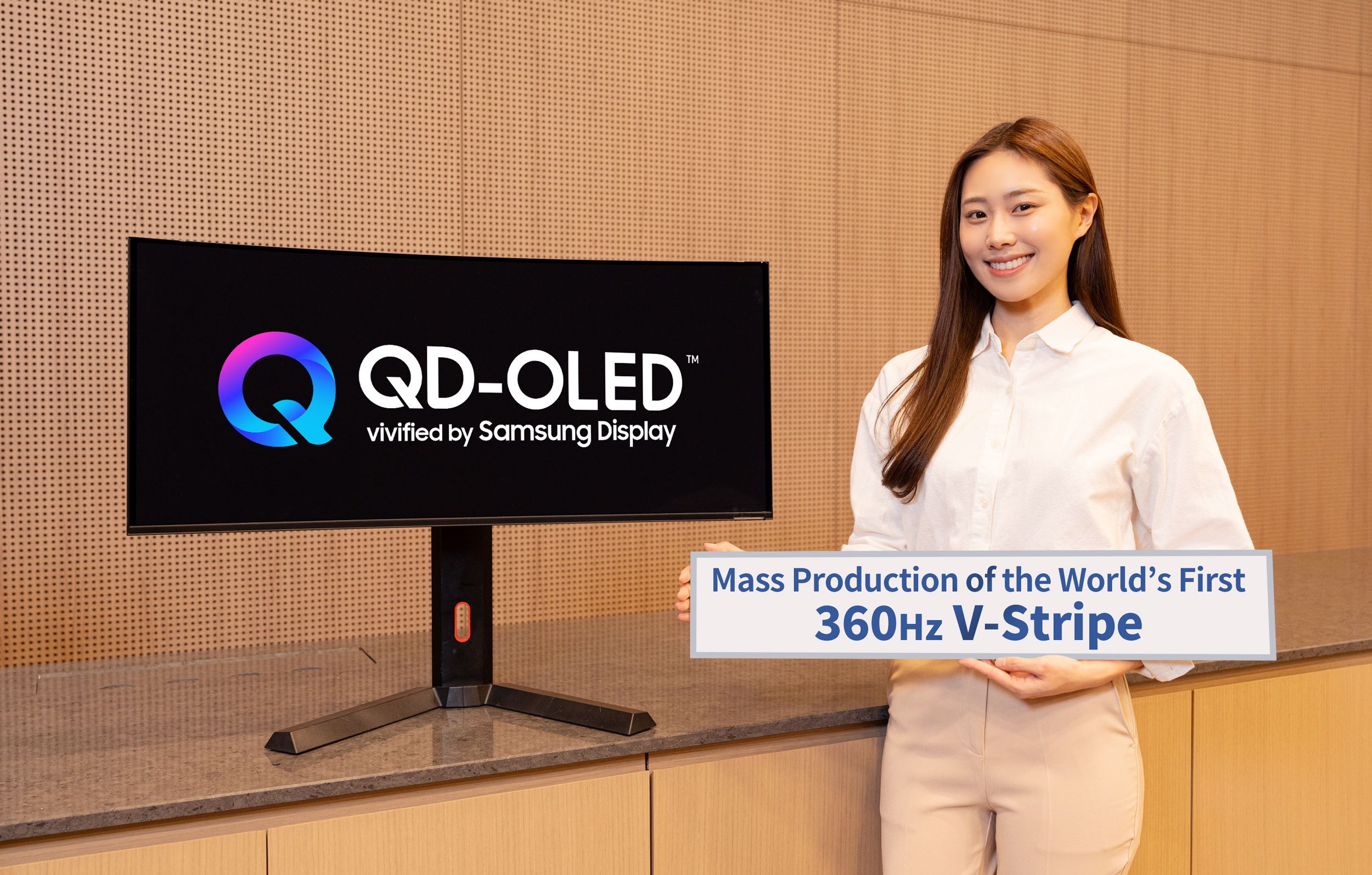 Samsung Display finally brings V-Stripe subpixel layout to QD-OLED — mass production of new 1,300-nit 34-inch ultrawide panel also boosts text clarity
