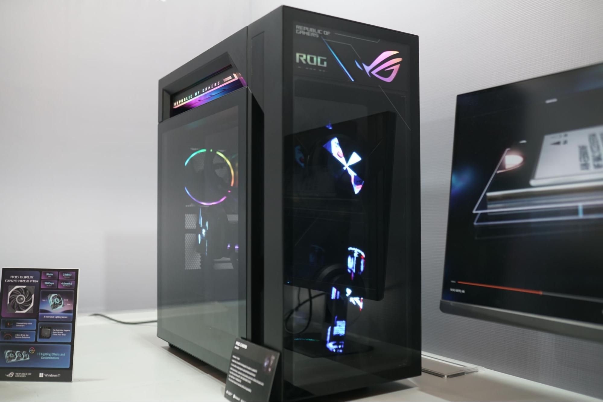 Asus ROG G1000 gaming PC is covered in holograms — this RTX 5090, 9950X3D rig is 'built to be seen'