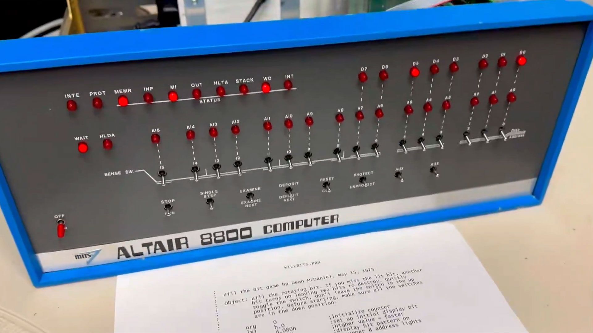 Erroneously assembled 1974 Altair 8800 computer gets fixed and enjoys first run in 2026 — Intel 8080 powered machine ran its first program 52 years later Erroneously assembled 1974 Altair 8800 computer gets fixed and enjoys first run in 2026 — Intel 8080 powered machine ran its first program 52 years later