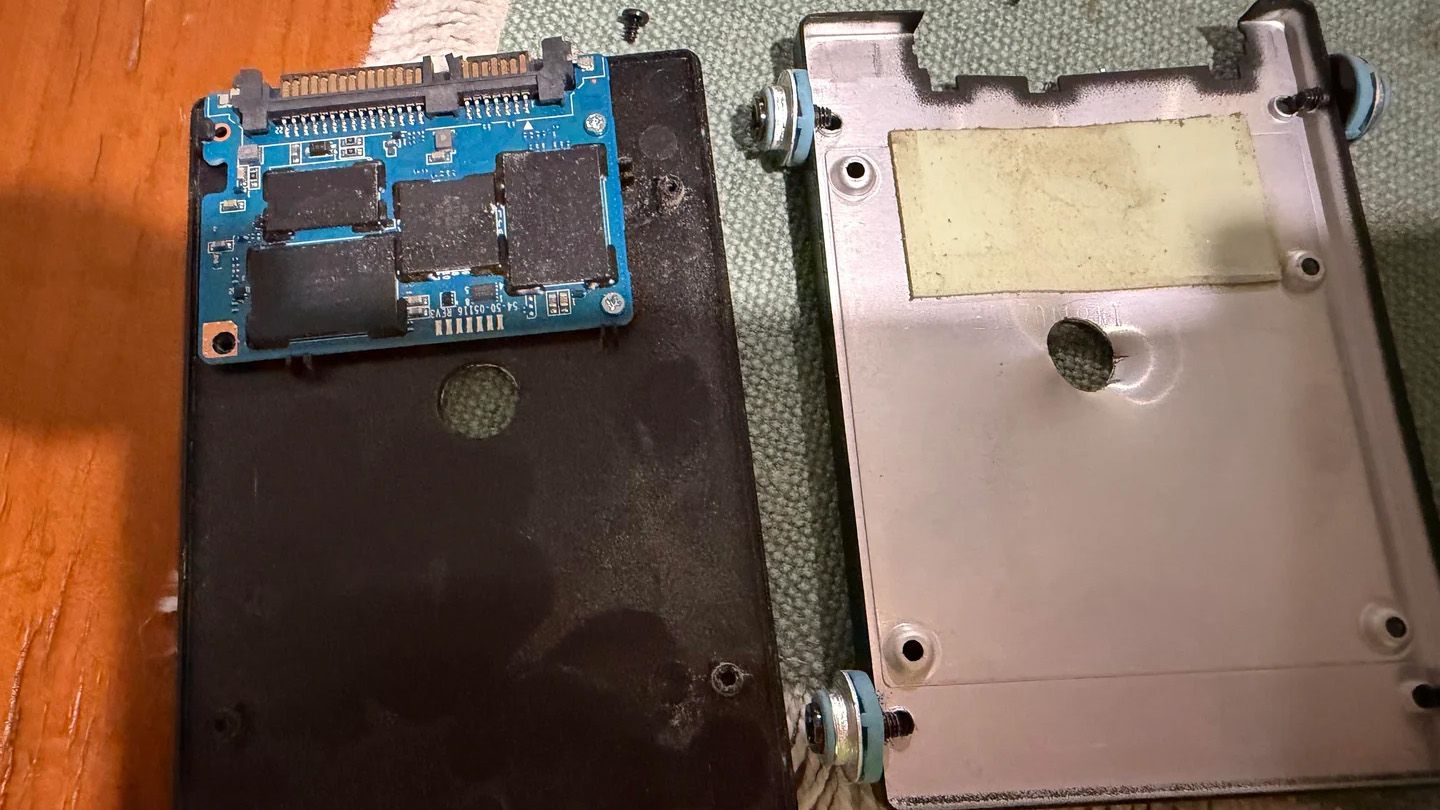 SATA SSD cheated death from failed attempt at data destruction with a drill — drive emerges victorious in face-off against IT worker