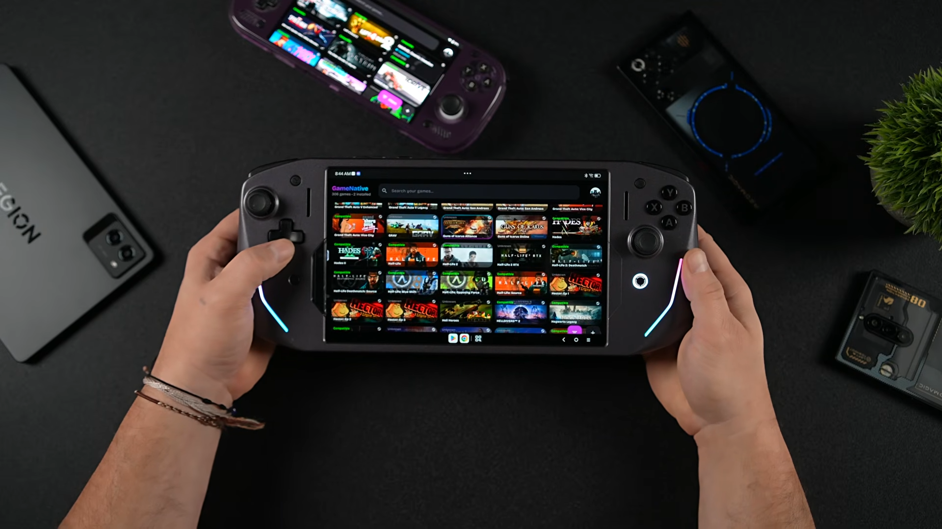 Several PC games run on Snapdragon 8 Elite Android device with 16GB RAM and emulation — The Witcher 3, Spider-Man: Miles Morales, and Cyberpunk 2077 playable at