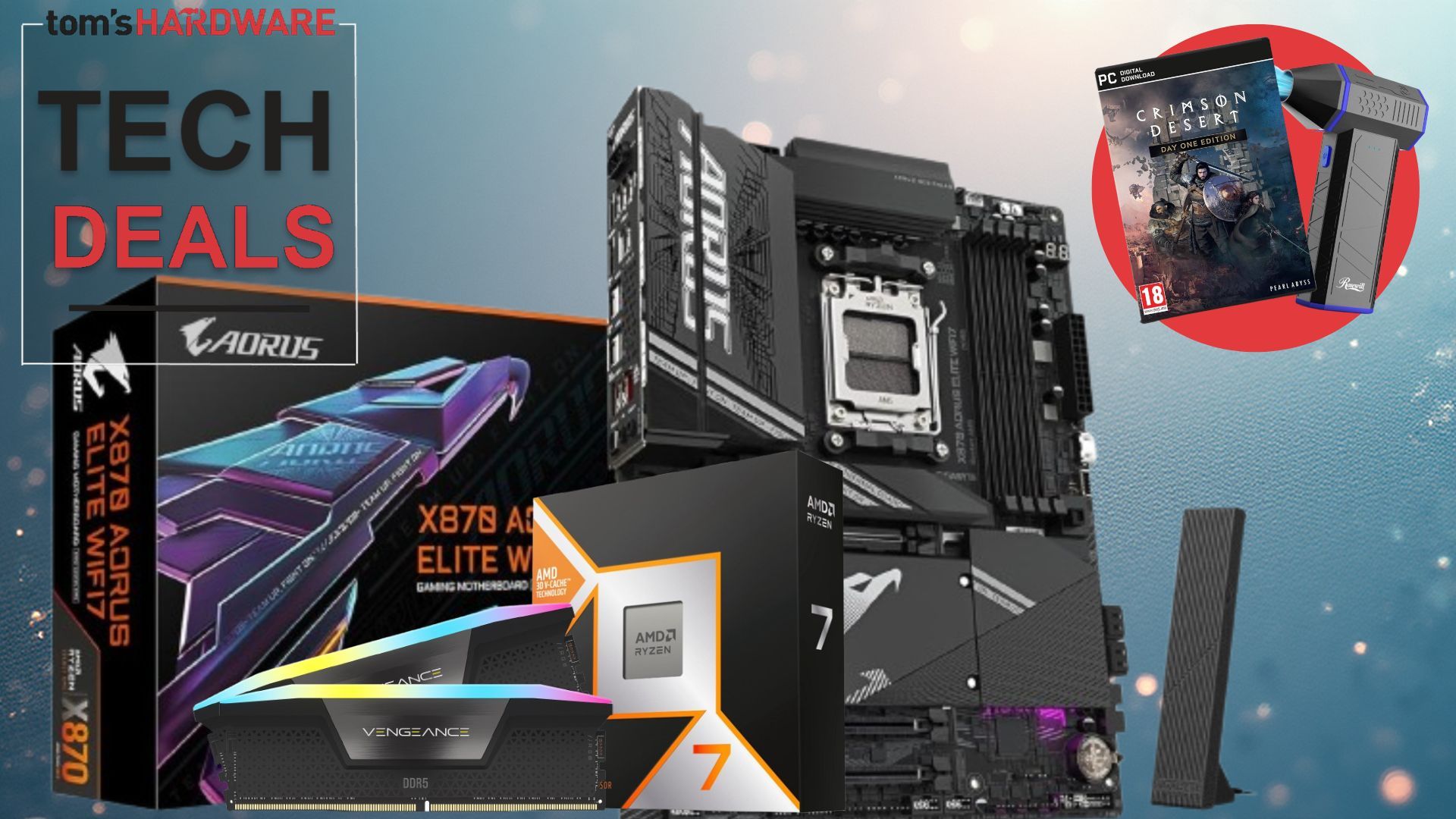 Newegg slashes $176 off this potent AMD gaming bundle, which includes $437.99 of RAM - Ryzen 7 9800X3D CPU, 32GB of Corsair Vengeance, and X870E Aorus Elite Wif Newegg slashes $176 off this potent AMD gaming bundle, which includes $437.99 of RAM - Ryzen 7 9800X3D CPU, 32GB of Corsair Vengeance, and X870E Aorus Elite Wif