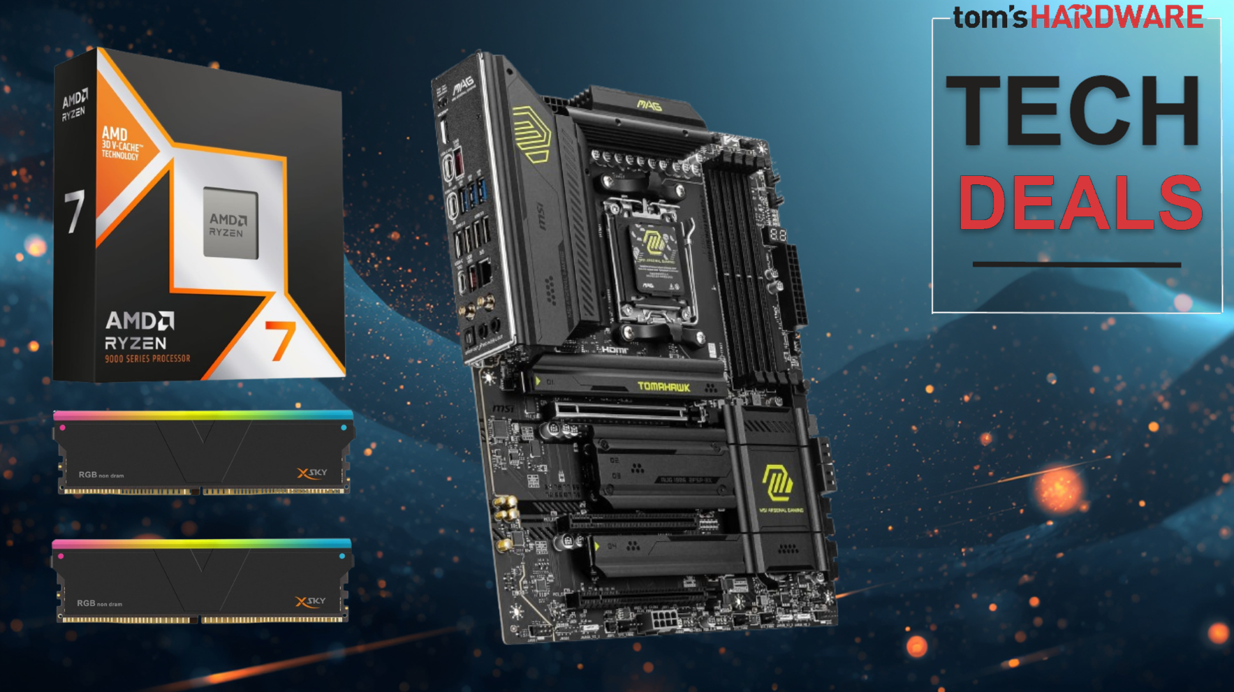 Save over $400 on this awesome Newegg combo with an AMD Ryzen 7 9850X3D — just $849.99 for high-spec haul that comes with an MSI X870 Tomahawk and 32GB of fast 