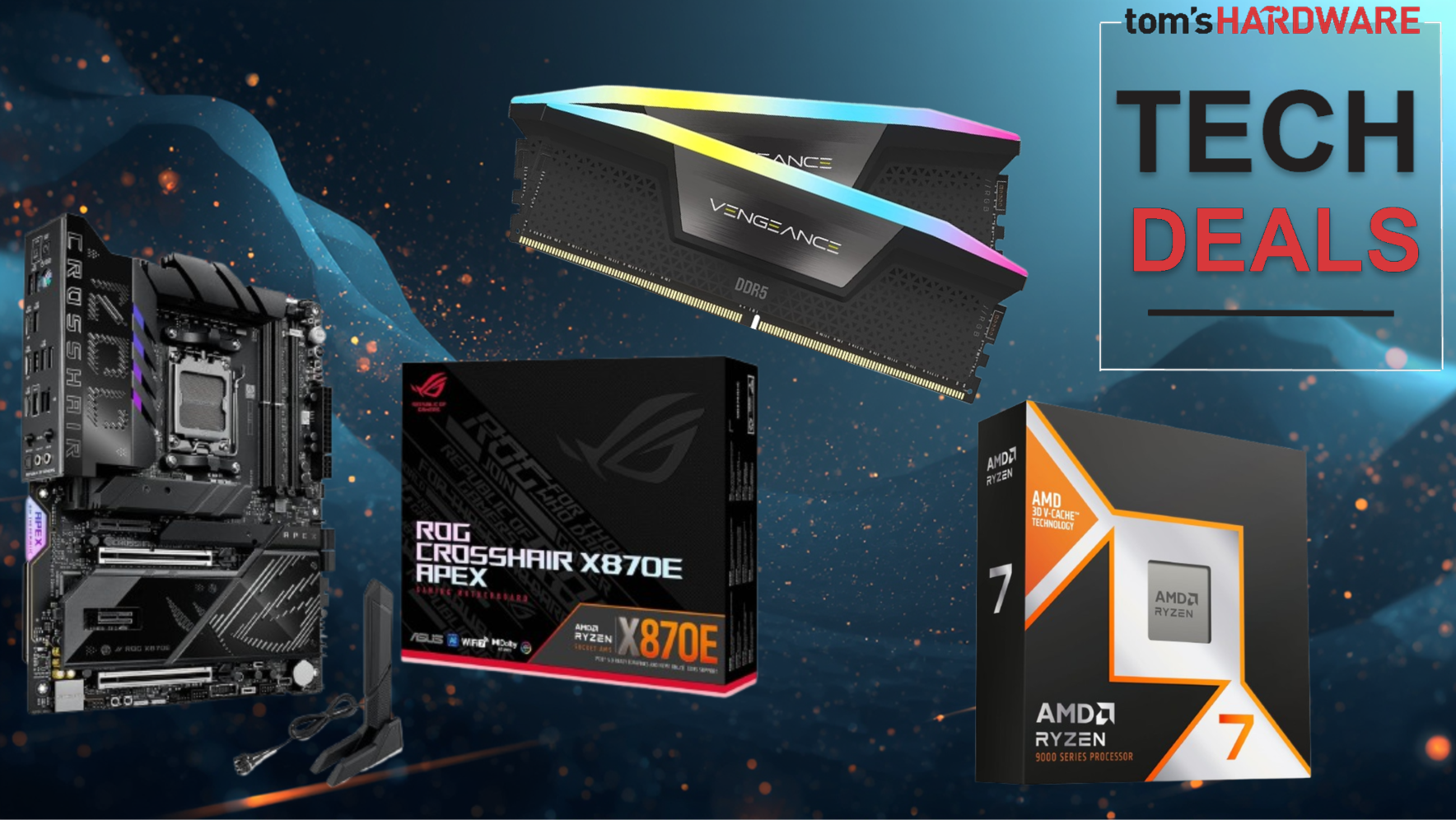 Get $399 of Corsair Vengeance RAM essentially free with a Ryzen 7 9850X3D and high-end X870E motherboard — Newegg bundle saves you $436 on the core of an overcl