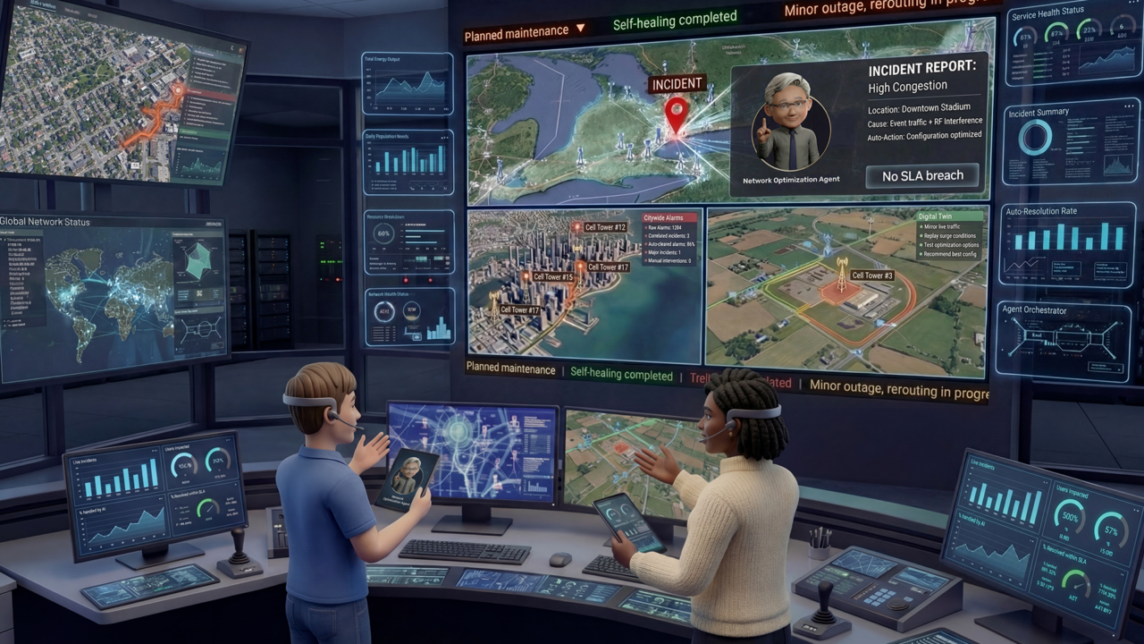 NVIDIA Advances Autonomous Networks With Agentic AI Blueprints and Telco Reasoning Models