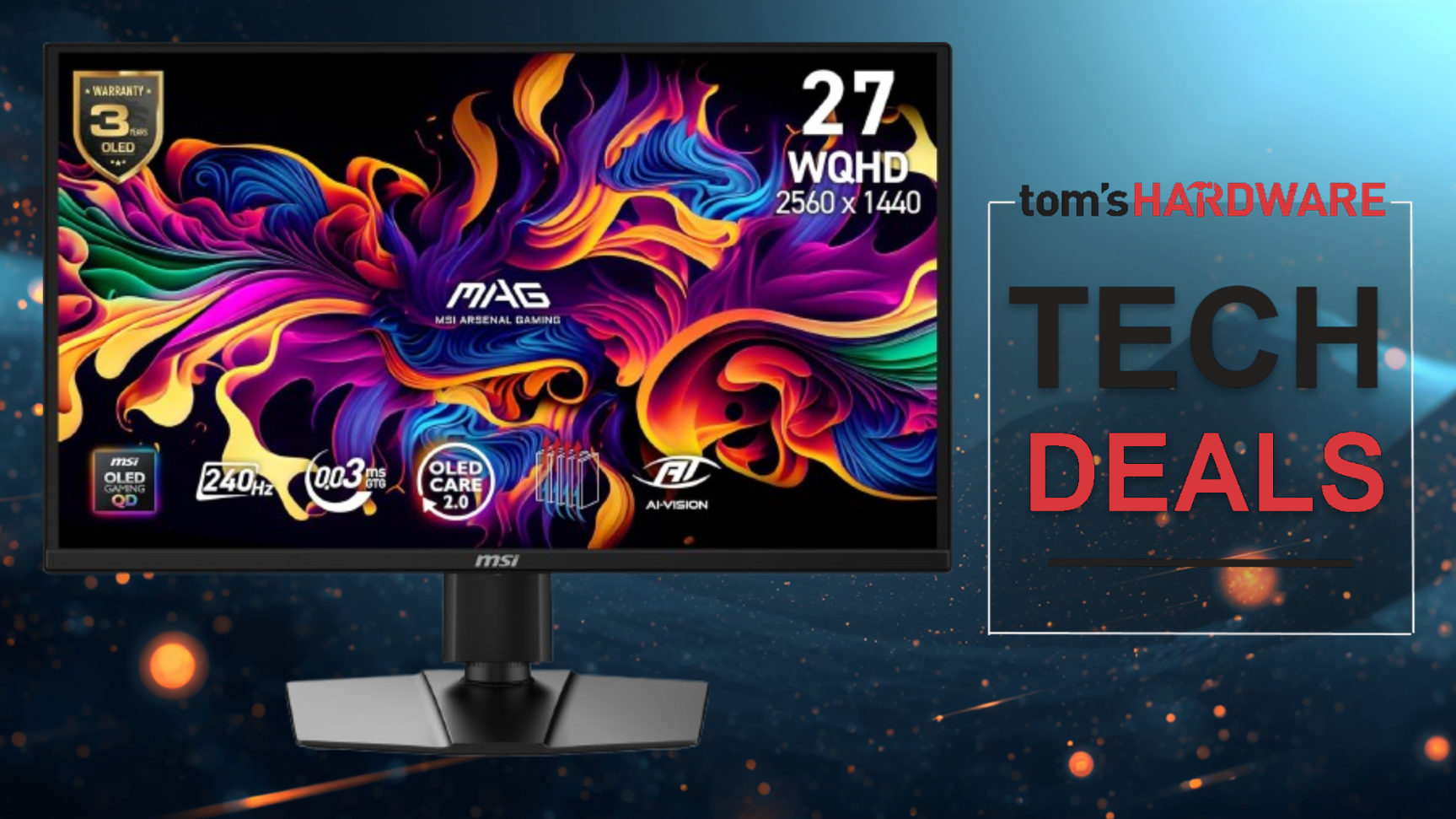 Save a huge $100 on this vivid 27-inch MSI OLED monitor with fast 240Hz refresh rate — now $399.99, this MAG QD-OLED model is close to its lowest price ever on Save a huge $100 on this vivid 27-inch MSI OLED monitor with fast 240Hz refresh rate — now $399.99, this MAG QD-OLED model is close to its lowest price ever on