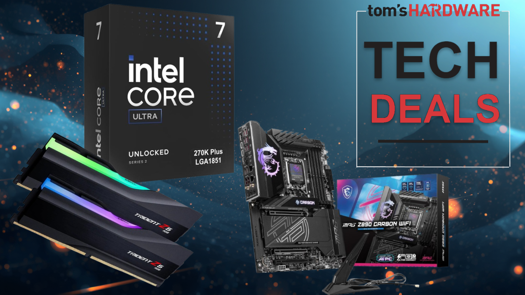 Save big on Intel's Arrow Lake refresh with almost $300 off on this 3-item bundle — new Core Ultra 270K Plus processor, MSI Z890 Carbon Wifi motherboard, and 32