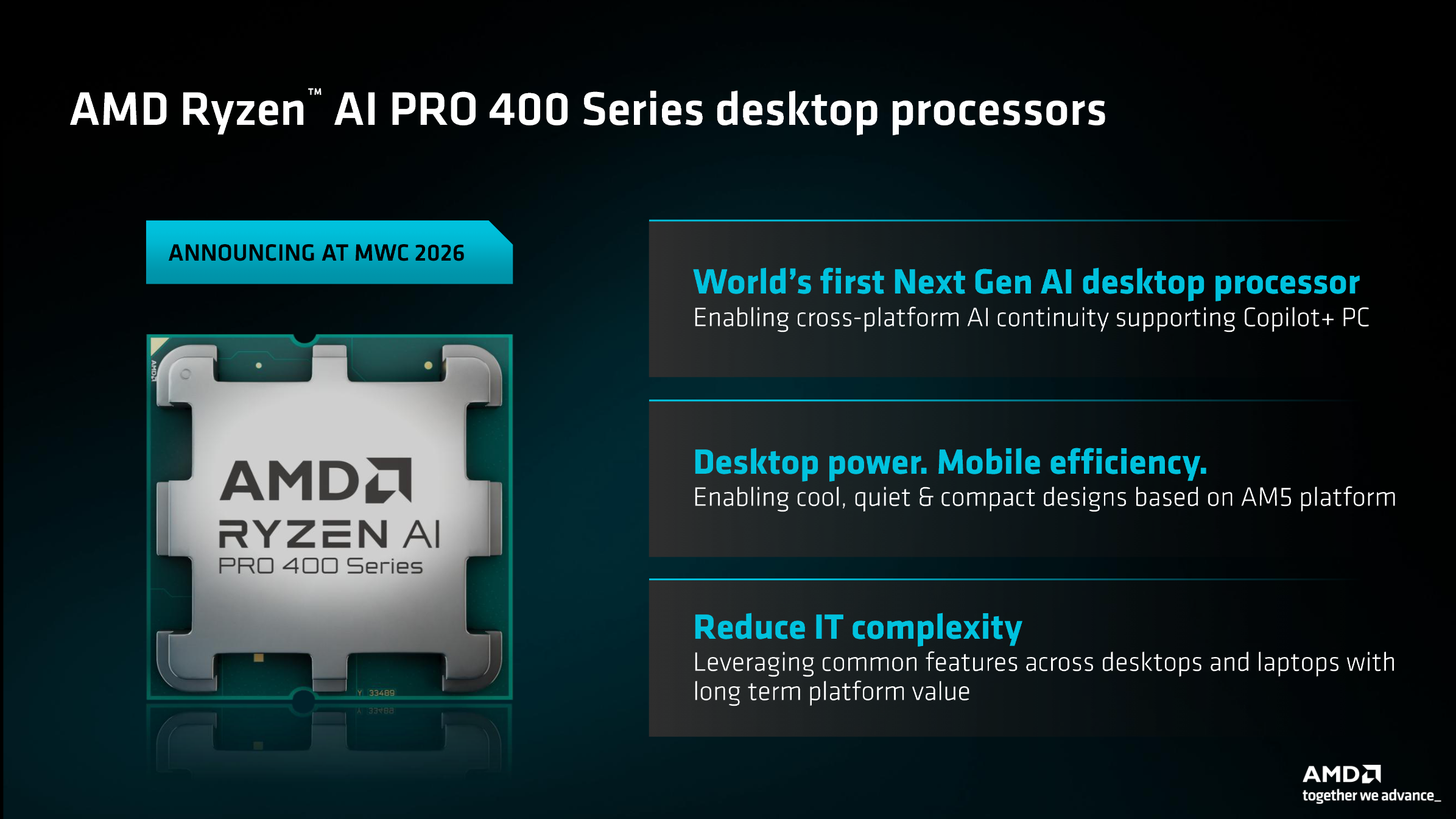 AMD details Ryzen AI 400 desktop with up to 8 cores, Radeon 860M graphics — APUs won’t be available as boxed units, only in OEM systems AMD details Ryzen AI 400 desktop with up to 8 cores, Radeon 860M graphics — APUs won’t be available as boxed units, only in OEM systems