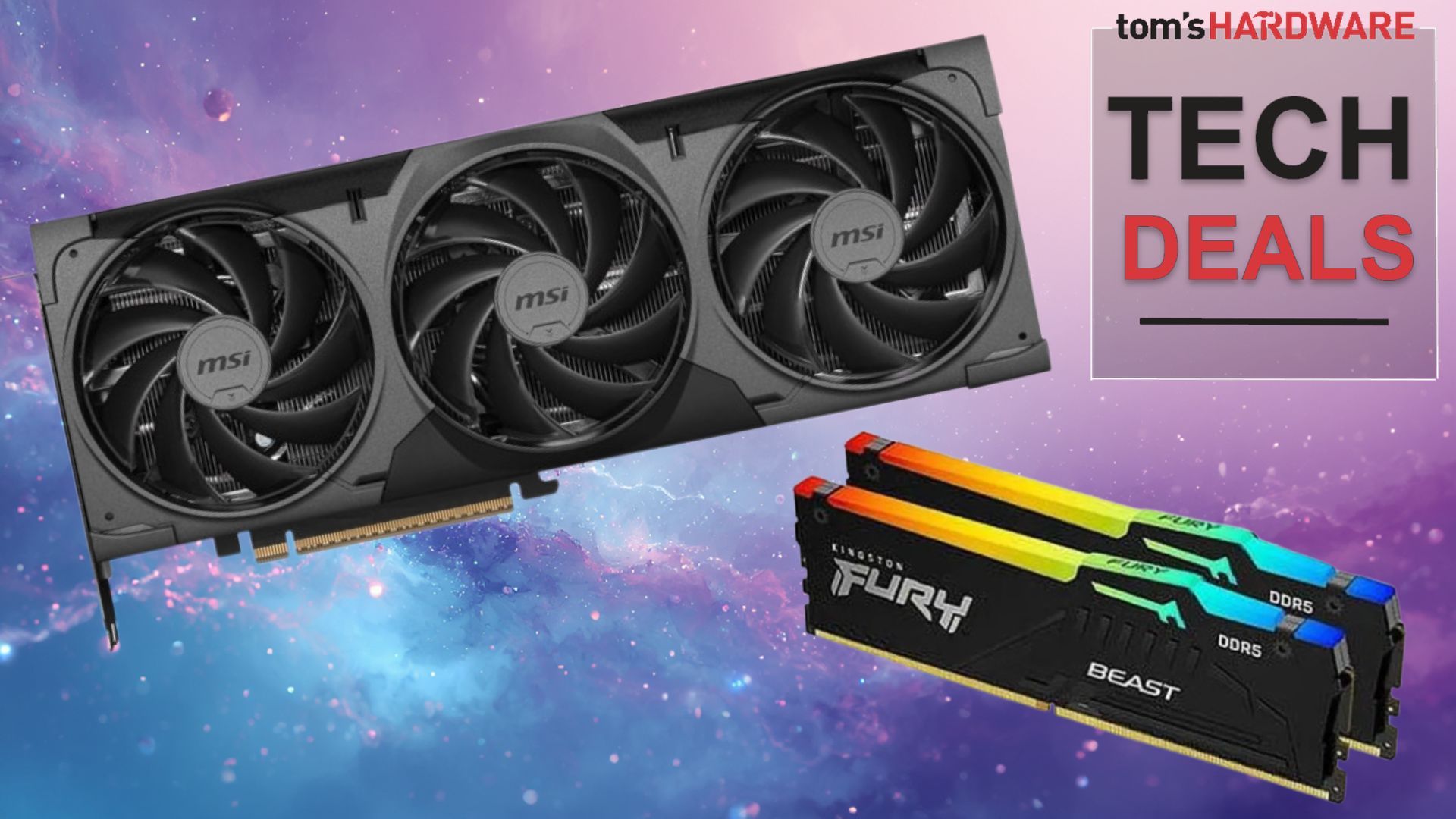 Save $650 with this Newegg GPU and RAM combo deal — get a $1,349.99 64GB Kingston DDR5-6000 RAM kit for just $700 when you bundle it with an MSI Ventus RTX 5070