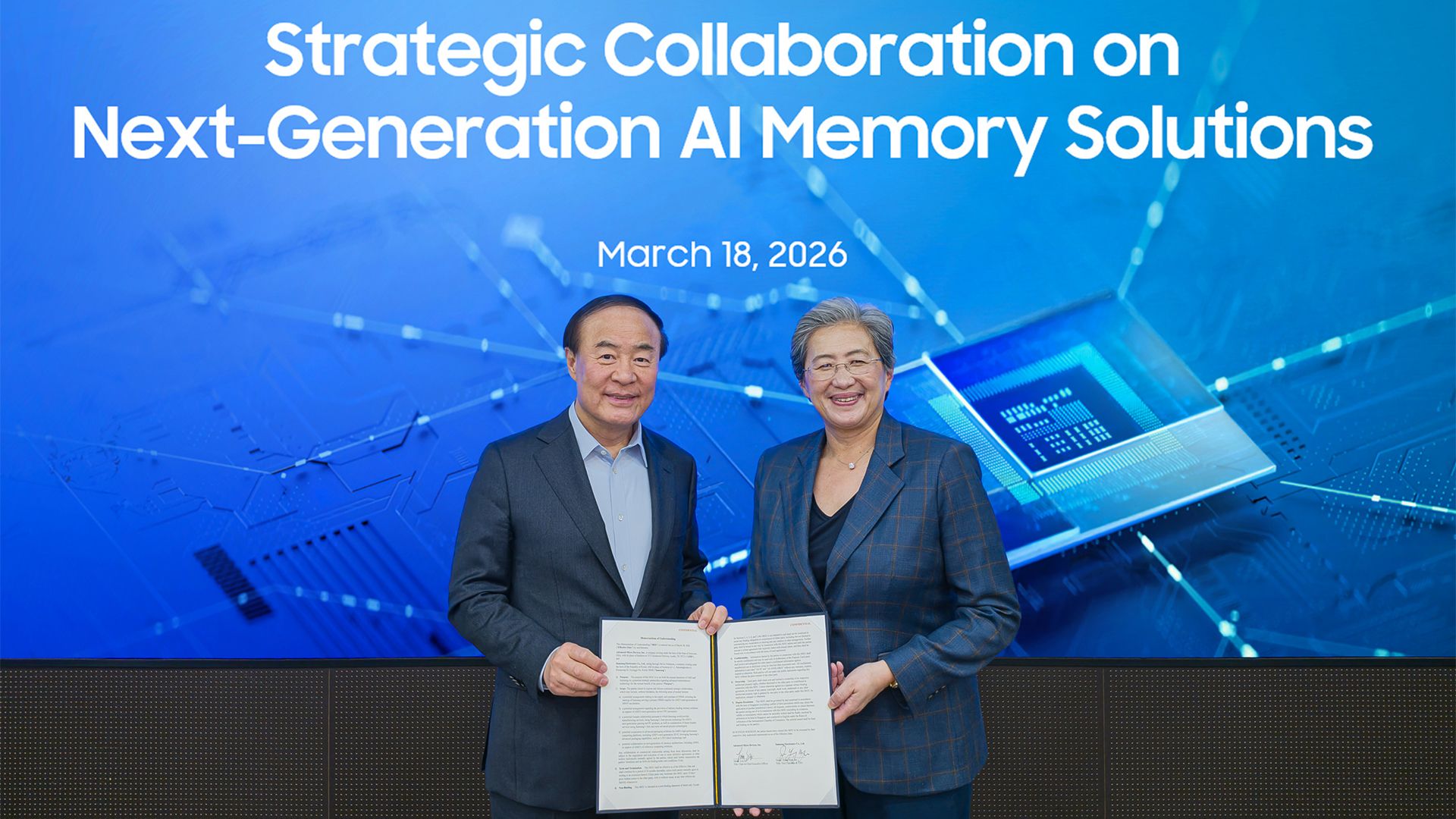 AMD and Samsung ink memory supply memorandum for EPYC and Instinct products — unprecedented deal also includes scope for foundry partnership AMD and Samsung ink memory supply memorandum for EPYC and Instinct products — unprecedented deal also includes scope for foundry partnership