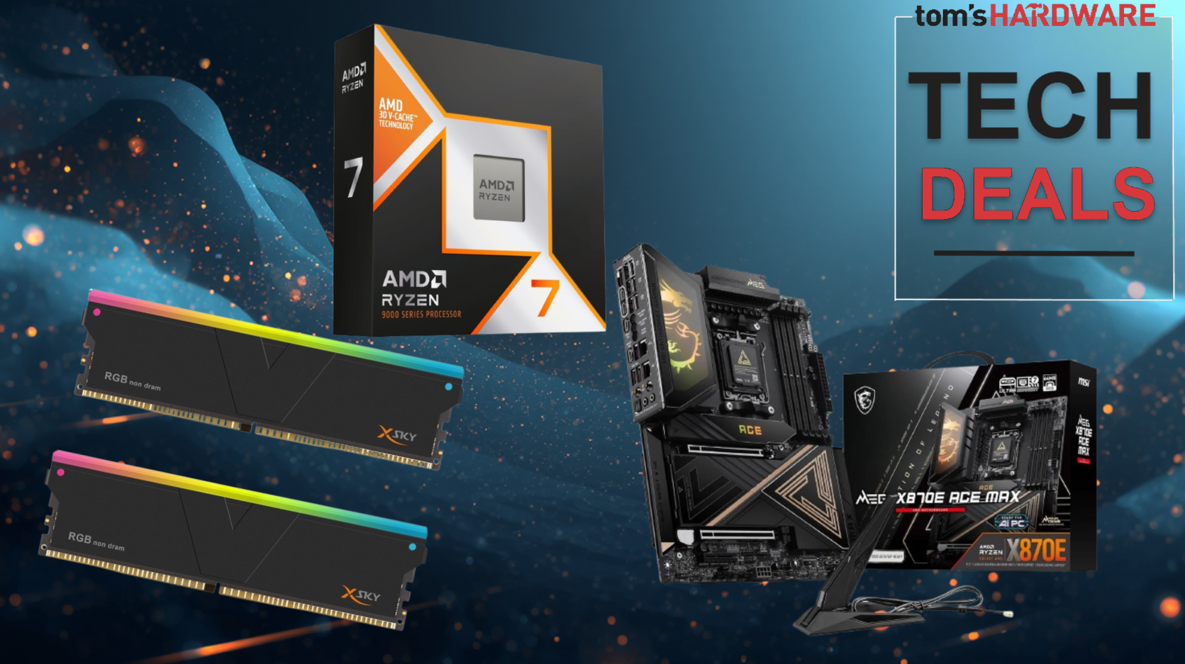 Get 32GB of DDR5 RAM for an effective price of $101 thanks to this Newegg AM5 bundle — buy a 9850X3D, premium MSI X870E Max motherboard, and 32GB of V-Color RAM Get 32GB of DDR5 RAM for an effective price of $101 thanks to this Newegg AM5 bundle — buy a 9850X3D, premium MSI X870E Max motherboard, and 32GB of V-Color RAM