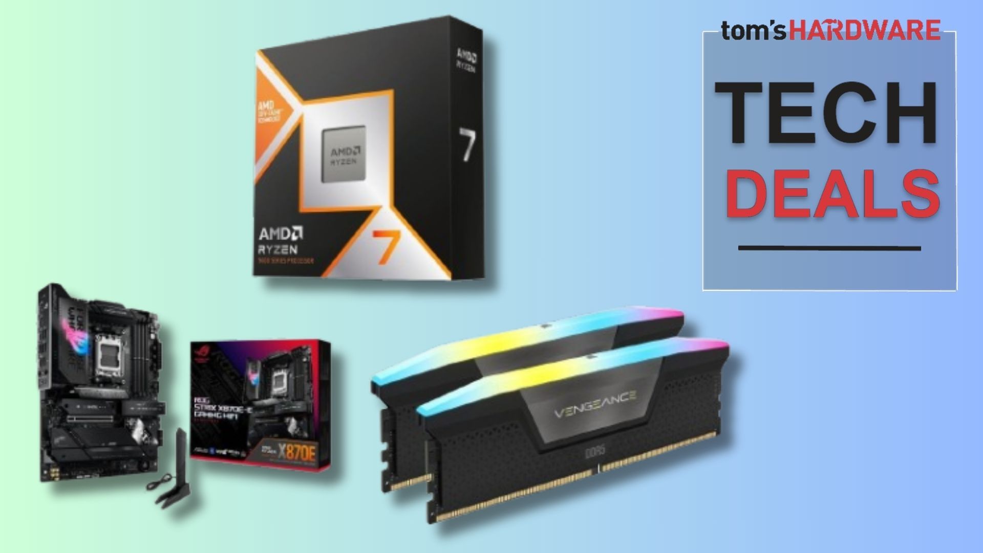 Grab 32GB of Corsair DDR5 RAM for just $111 in this epic Newegg combo with the 9850X3D — $1,020 bundle for an AMD gaming PC build includes an Asus X870E-E mothe
