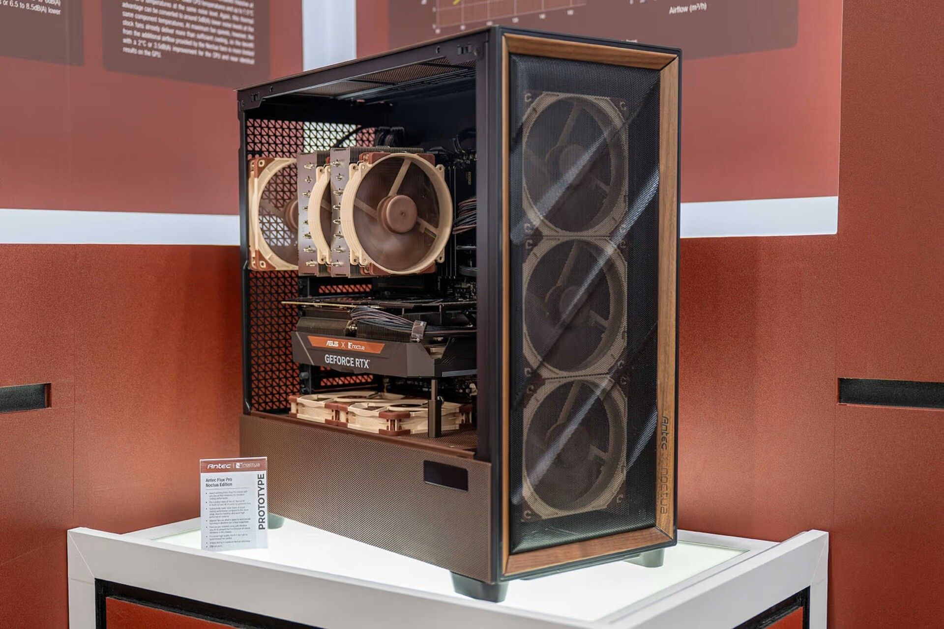 Noctua teases upcoming PC case with brown color scheme and bundled fans — appears to be Antec Flux Pro Noctua Edition with NF-A14x25 G2 fans Noctua teases upcoming PC case with brown color scheme and bundled fans — appears to be Antec Flux Pro Noctua Edition with NF-A14x25 G2 fans