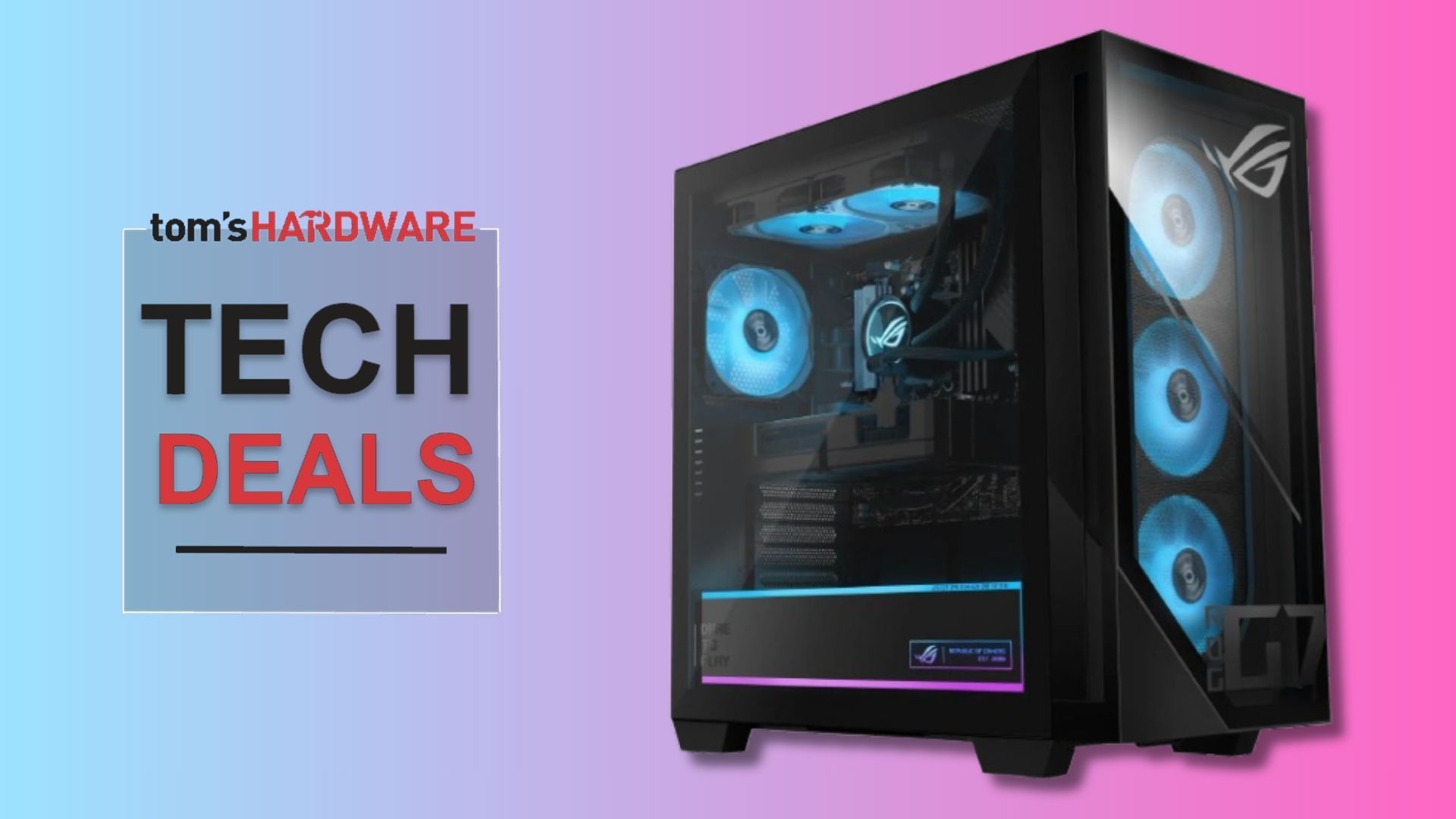 Score a liquid-cooled Asus ROG 4K gaming PC with a 9800X3D and RX 9070 XT for under $1,900 right now — powerhouse rig comes equipped with 32GB of DDR5 RAM and a