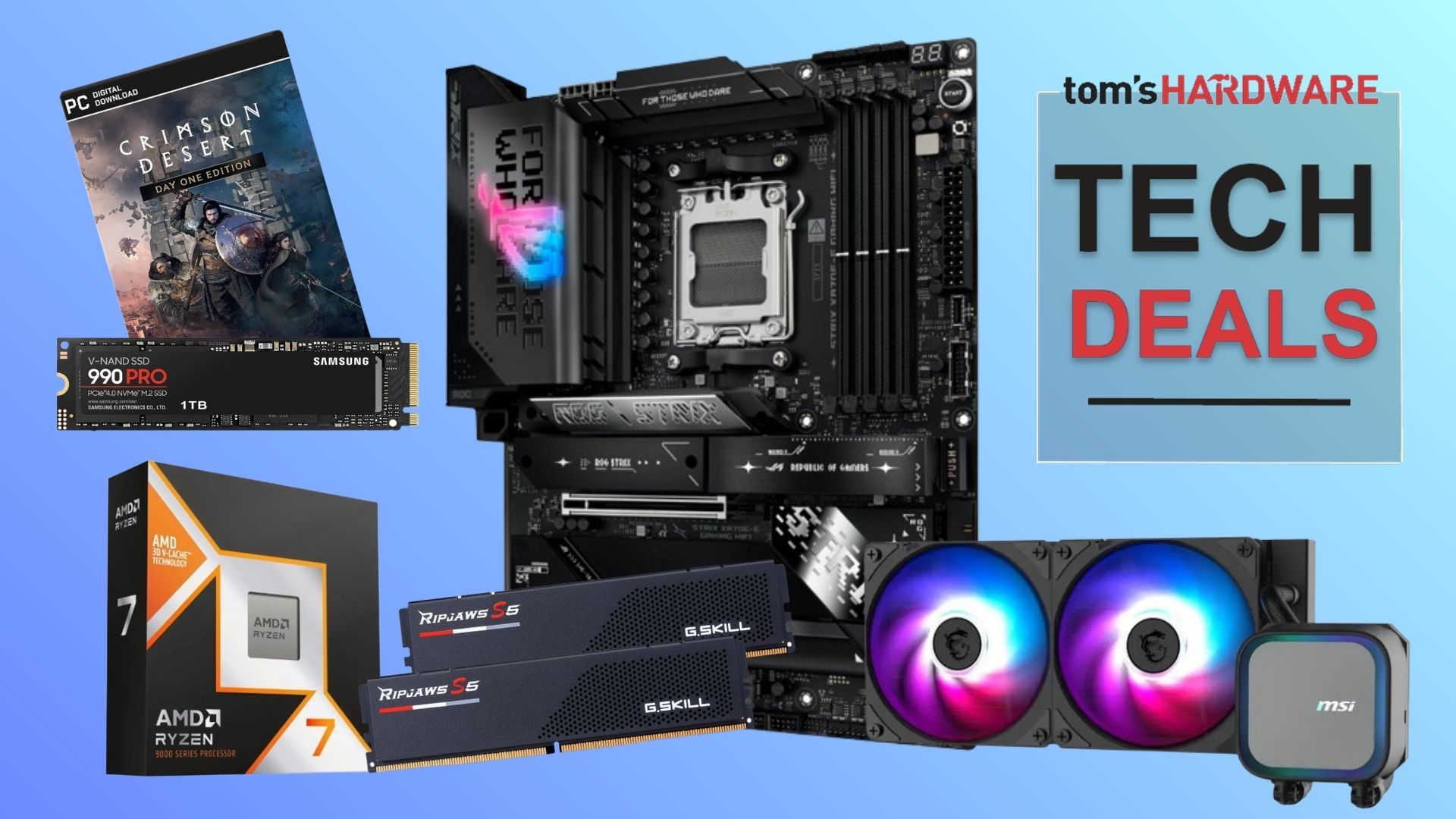 Score 64GB of G.Skill DDR5 and a 1TB 990 Pro for an insane $441 in this Newegg bundle — 9800X3D and X870E motherboard also comes with a free AIO, just $1,299 to