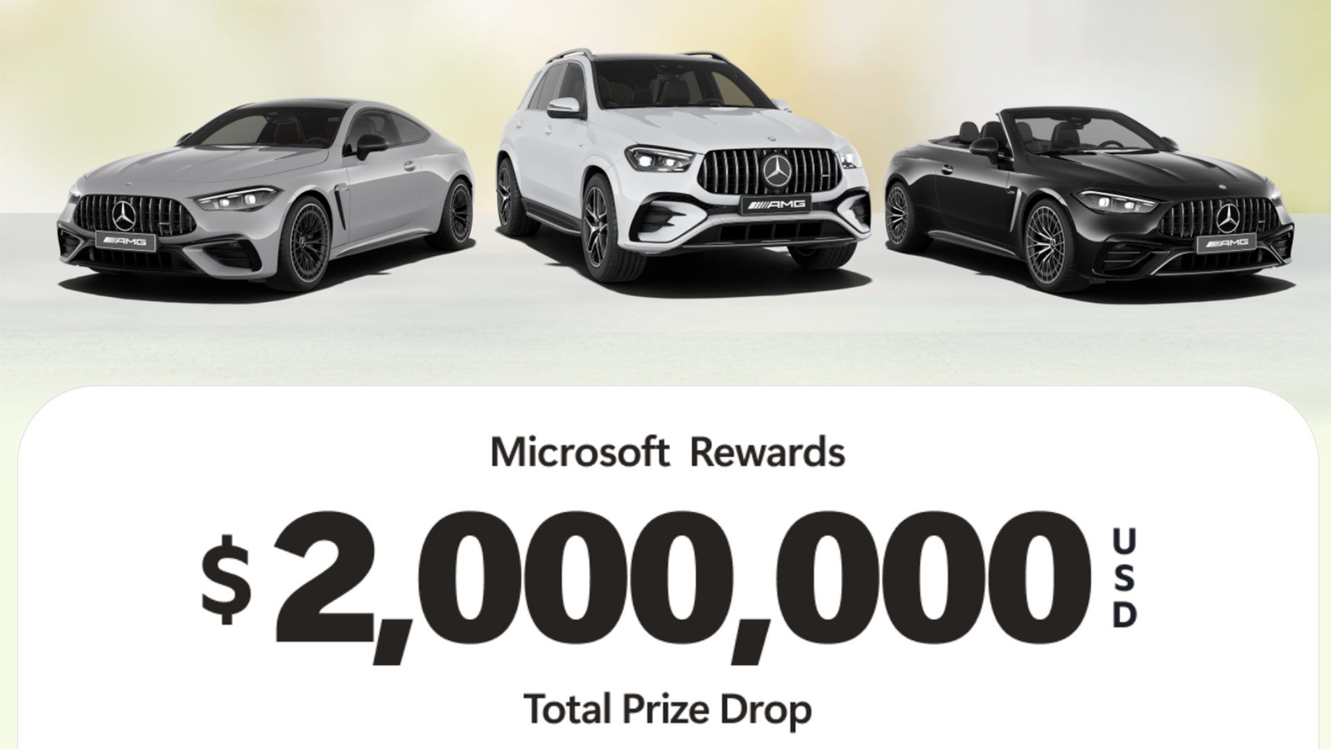 Microsoft offers $2 million sweepstake for Edge users, but no one noticed for a month — $1 million cash, Mercedes-Benz cars among prizes in desperate push for u