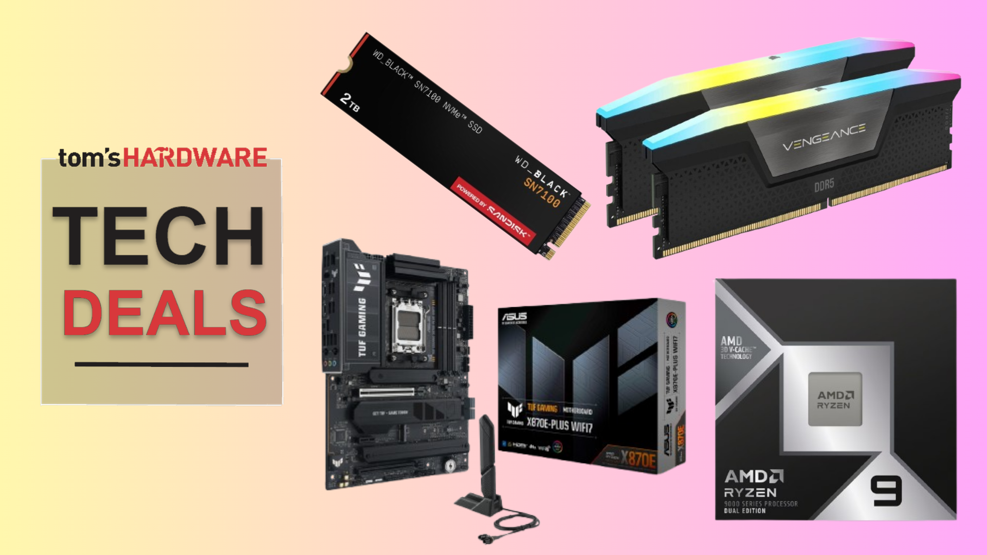 Grab 32GB of Corsair DDR5 RAM for just $28 in this Newegg combo with the new 9950X3D2 that saves you a huge $441 — $1,729.99 deal with AMD's first dual-X3D CPU 