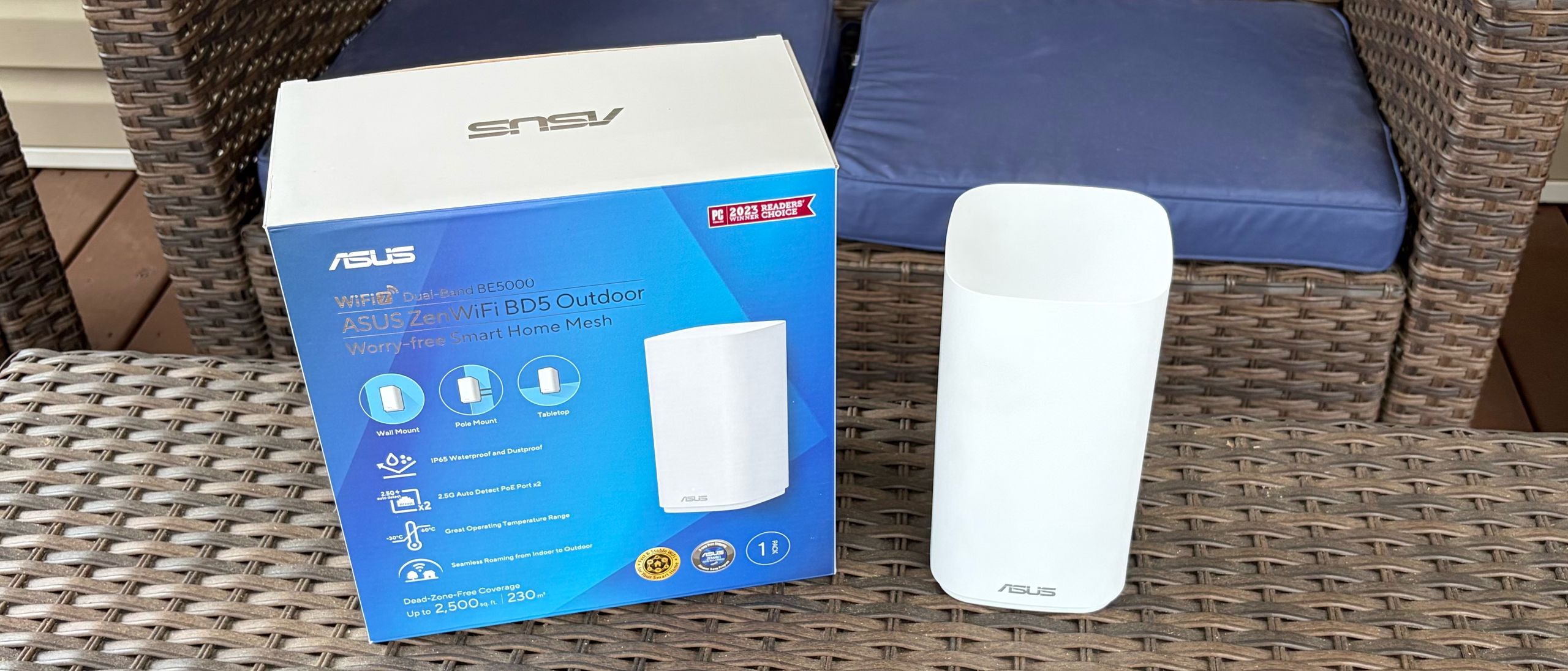 Asus ZenWiFi BD5 Outdoor Wi-Fi 7 extender review: Great outdoor wireless performance, as long as you use an Ethernet backhaul Asus ZenWiFi BD5 Outdoor Wi-Fi 7 extender review: Great outdoor wireless performance, as long as you use an Ethernet backhaul