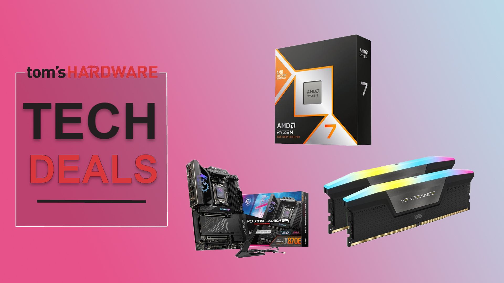 Get 32GB of Corsair Vengeance RAM for less than $200 when bundled with AMD's 9800X3D and X870-E motherboard — free liquid cooler and a copy of Crimson Desert to