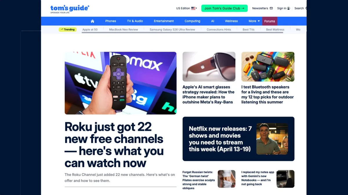 Our lifestyle tech colleagues at Tom's Guide have overhauled their site for smarter shopping — more video and access to experts make it 'the biggest relaunch in