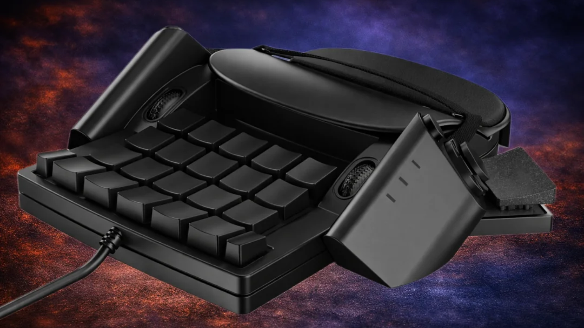 Disabled gamer prototypes true one-handed keyboard-and-mouse controller, device nominated for award — maker inspired to build device after losing right arm in a