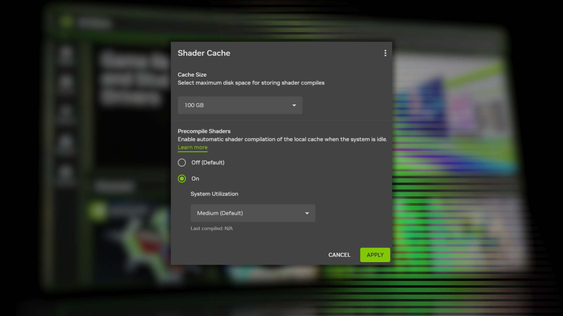 Nvidia App adds 'Auto Shader Compilation' for faster load times in games — beta feature automatically recompiles shaders in the background after every driver up Nvidia App adds 'Auto Shader Compilation' for faster load times in games — beta feature automatically recompiles shaders in the background after every driver up