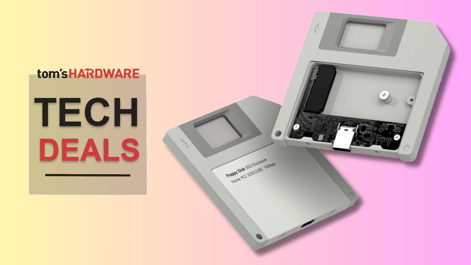 This $28 floppy disk SSD enclosure is a fun and fast way to keep your storage safe — both practical and nostalgic, this rugged USB-C aluminum enclosure for M.2 