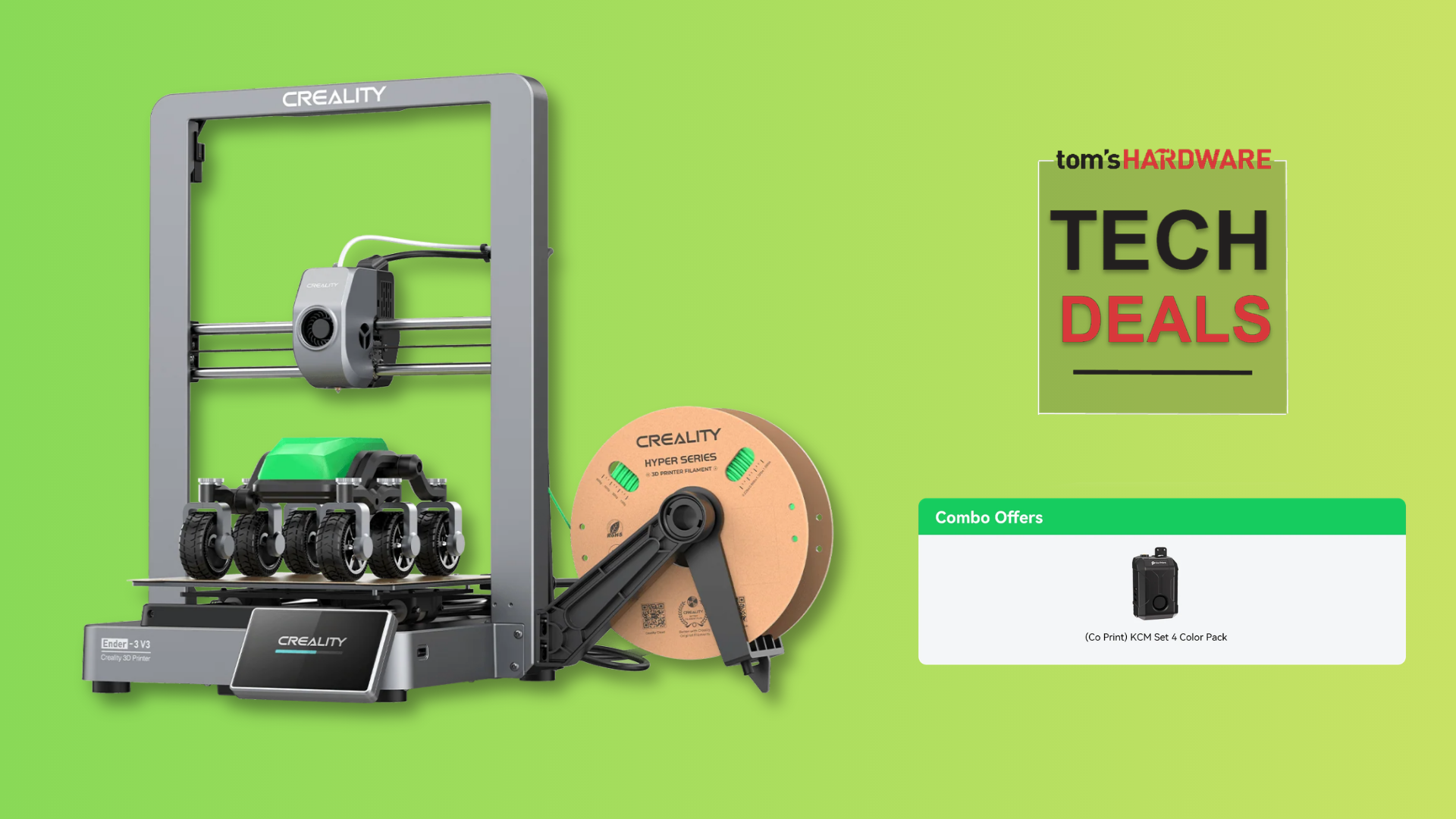 Save $170 on this lightning-fast, premium 3D printer combo featuring CoreXZ kinematics — Creality's Ender-3 V3 is on sale for just $419 right now with a multico