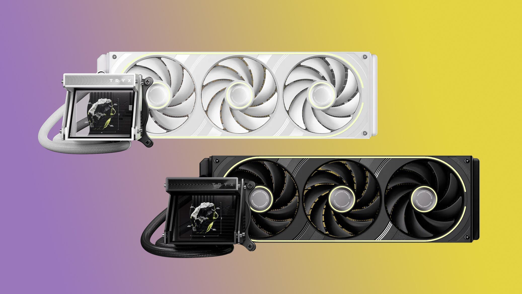 Tryx launches new liquid AIO cooler with holographic display — uses beam splitters to create a hologram-like display effect inside the pump block