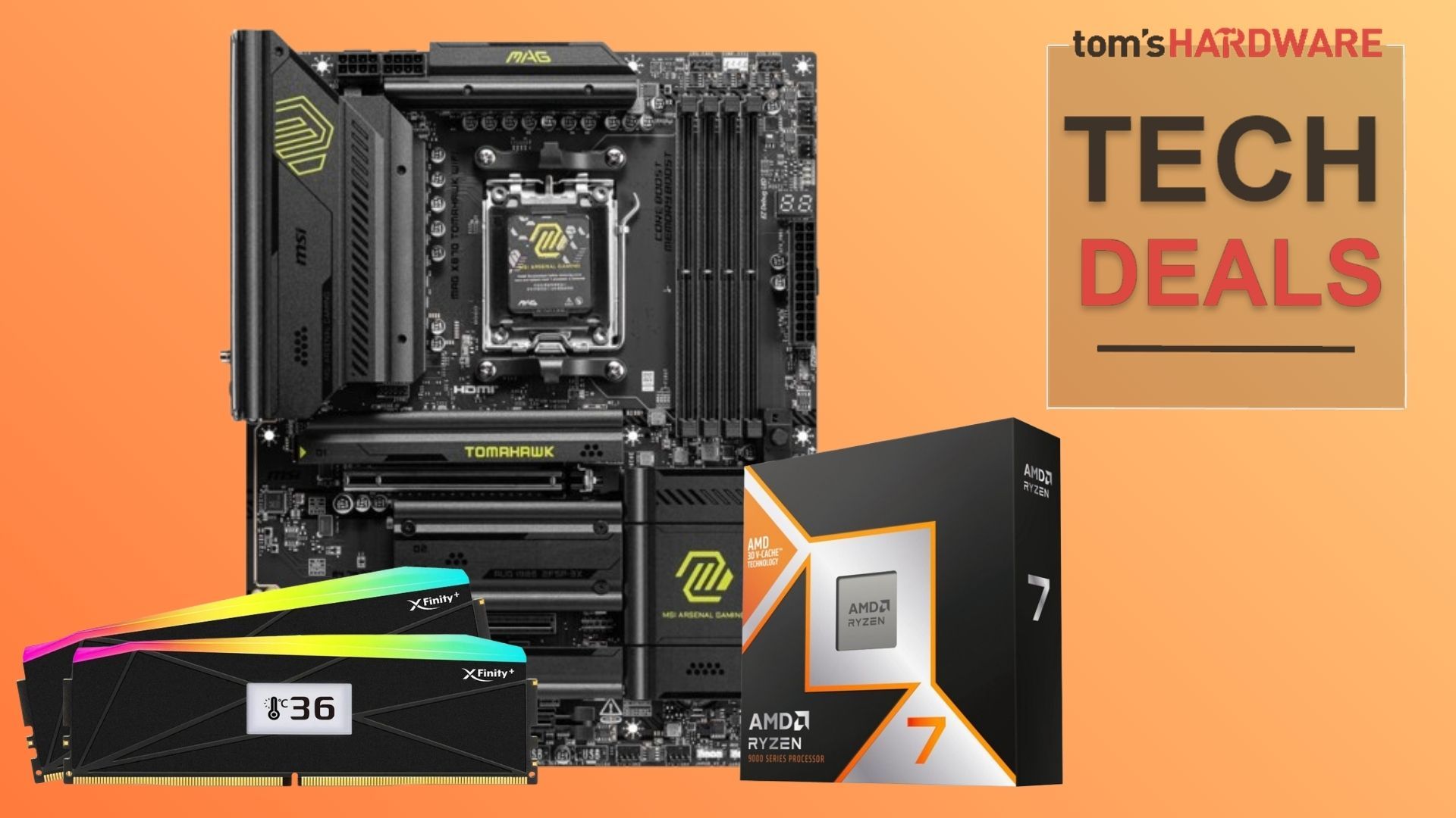 Get 32GB of DDR5 RAM for just $126 when paired with AMD's blistering 9850X3D — X870 motherboardbundle is less than $830 for your AM5 gaming battlestation