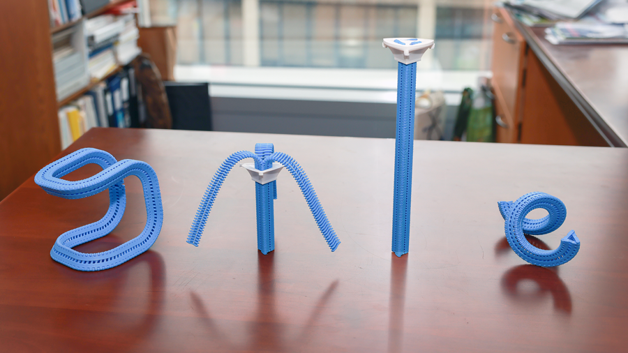 MIT researchers revive 40-year-old triangular zipper concept now made possible by 3D printing, creates shape-shifting robots and deployable structures — 3D-prin