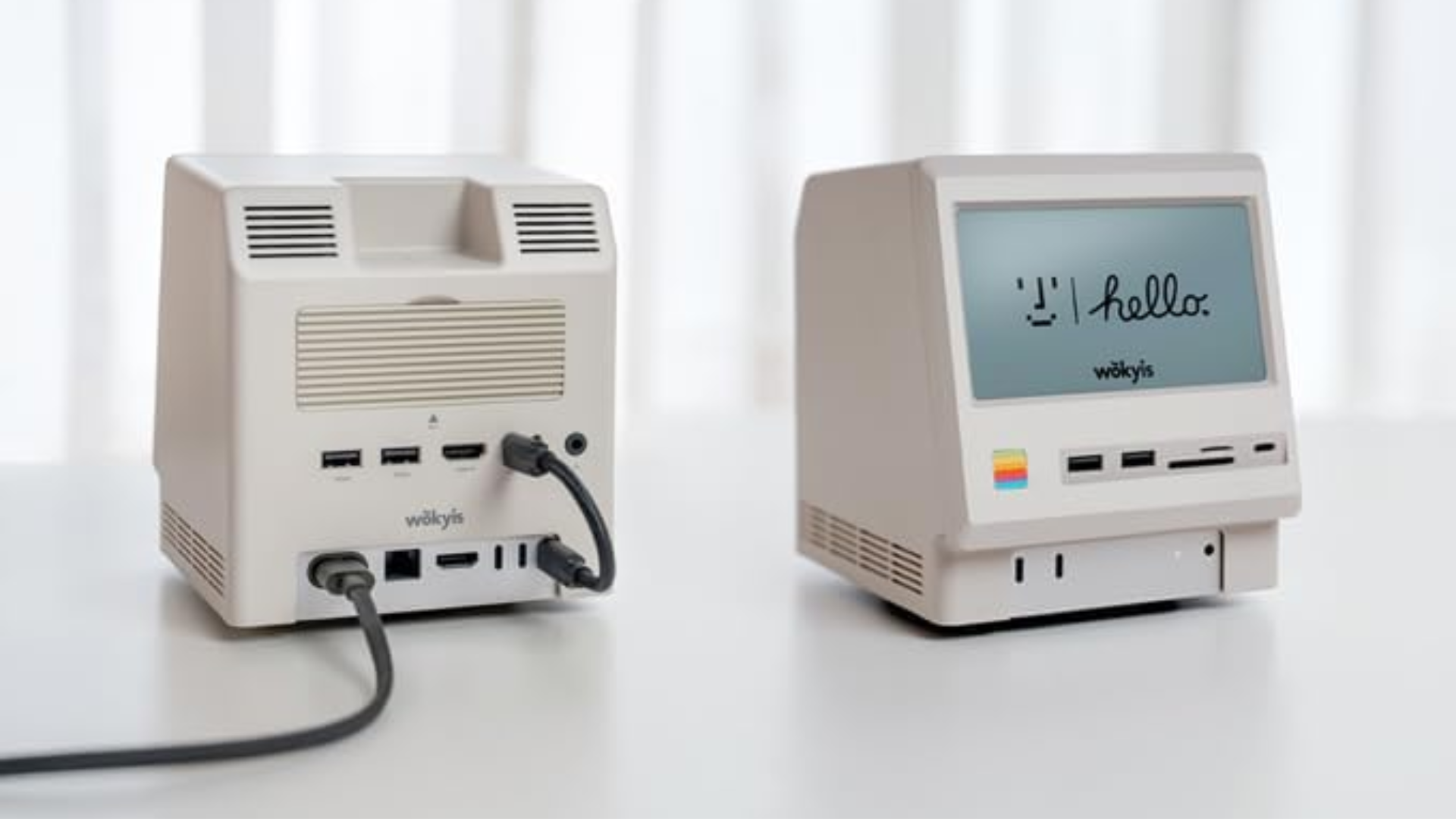 This must-have miniature Macintosh retro dock gives your M4 Mac Mini a 1980s makeover — equipped with a 5-inch HD display and M.2 NVMe SSD slot