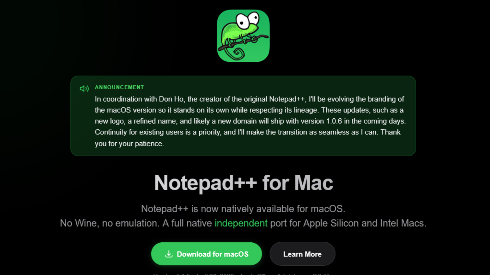 Notepad++ creator threatens legal action over macOS port of open-source app — developer says port is fine, but branding is too far