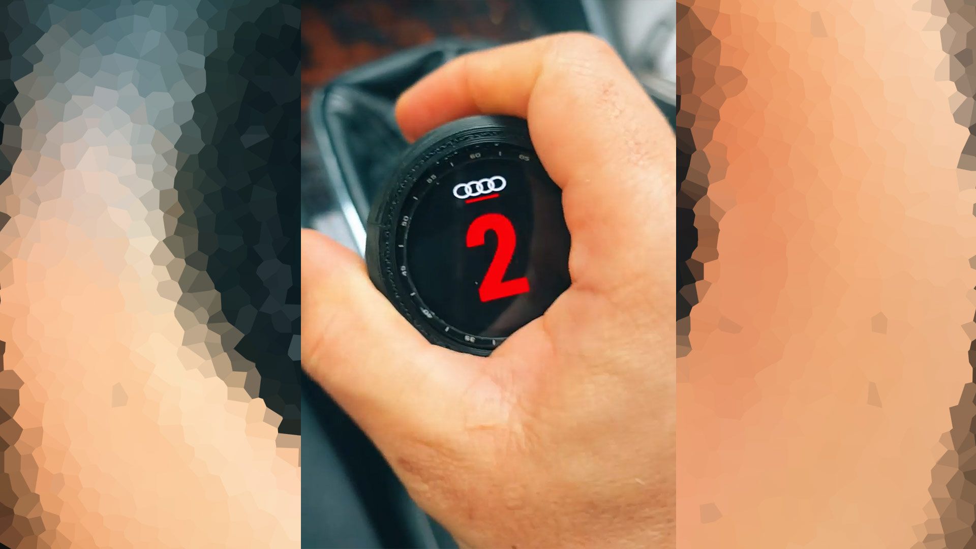 Audi enthusiast upgrades 2001 A4 gear shift with old smartwatch in 3D-printed housing — vide-coded WearOS app displays gear selection, can be used to control in
